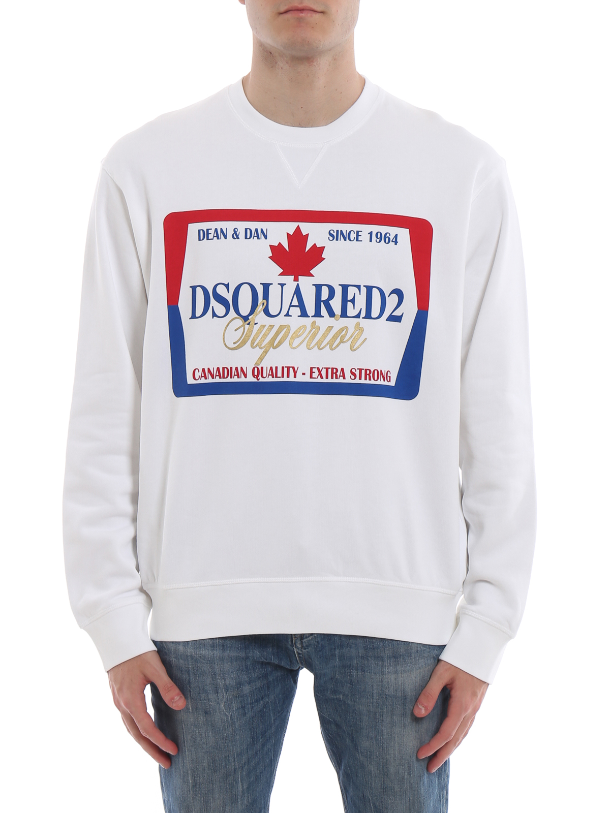 Sweatshirts Sweaters Dsquared2 - Maxi logo print sweatshirt - S74GU0348S25305100