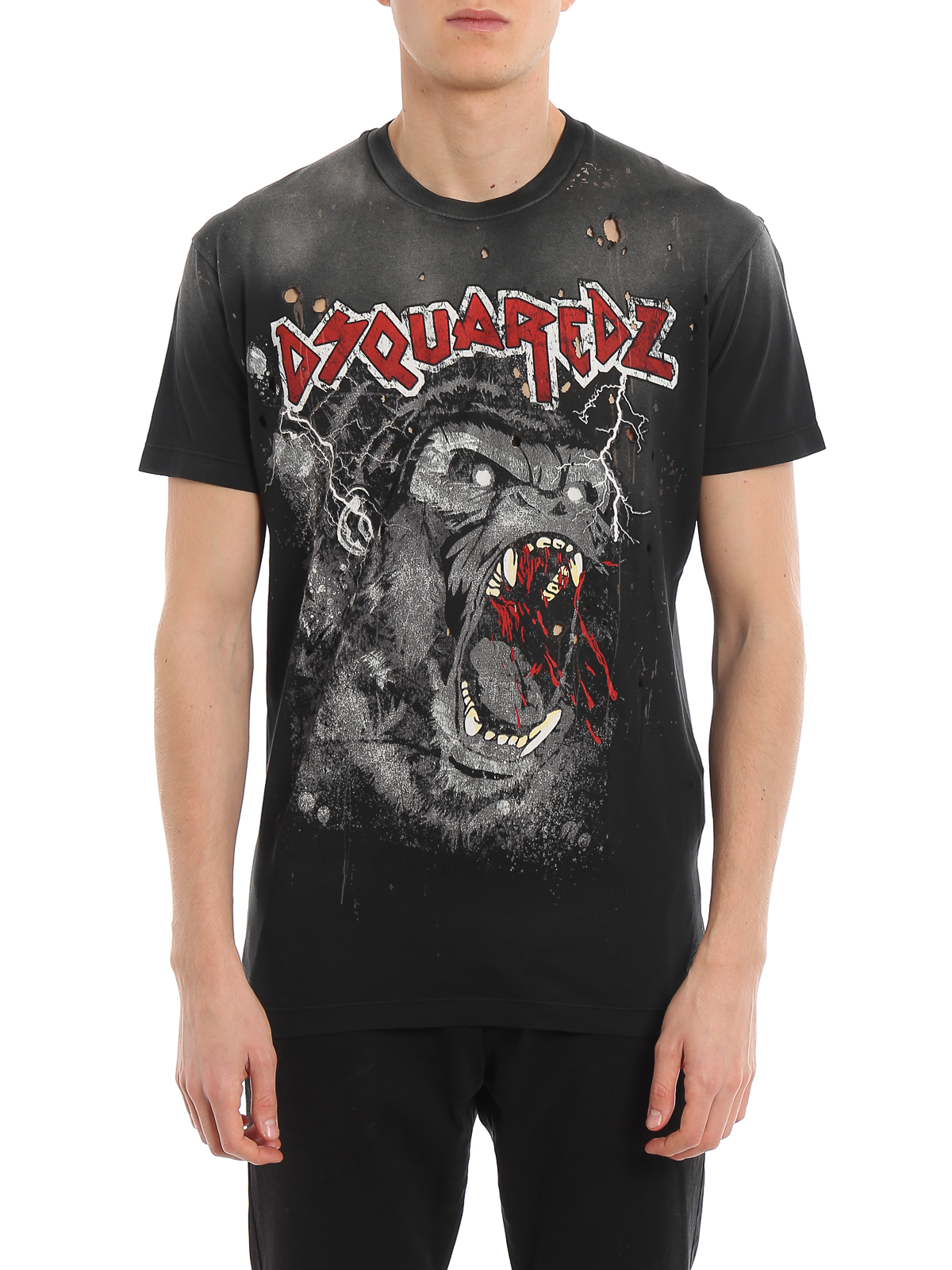 Distressed Rock print T-Shirt 