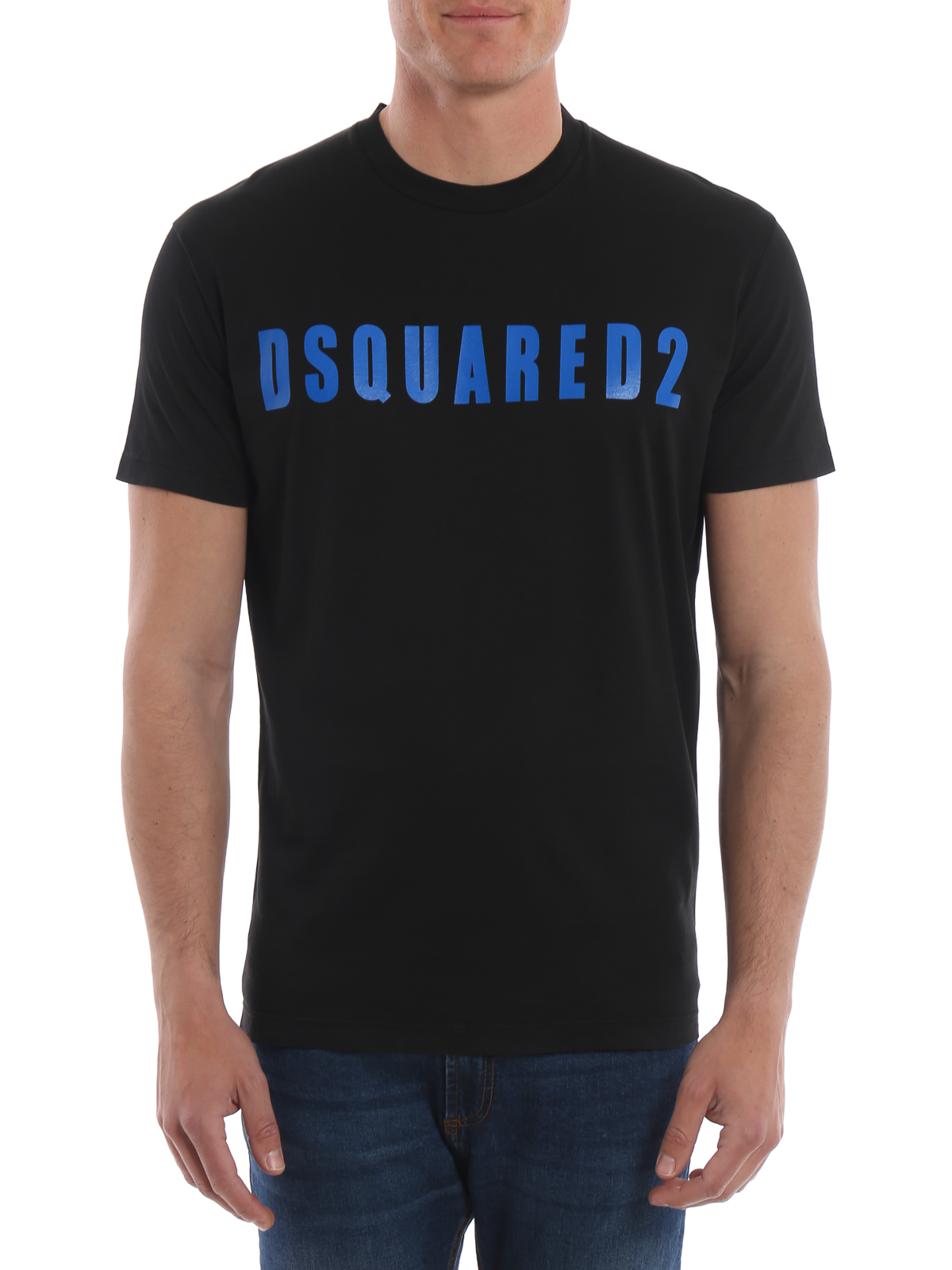 dsquared2 t shirt black and blue