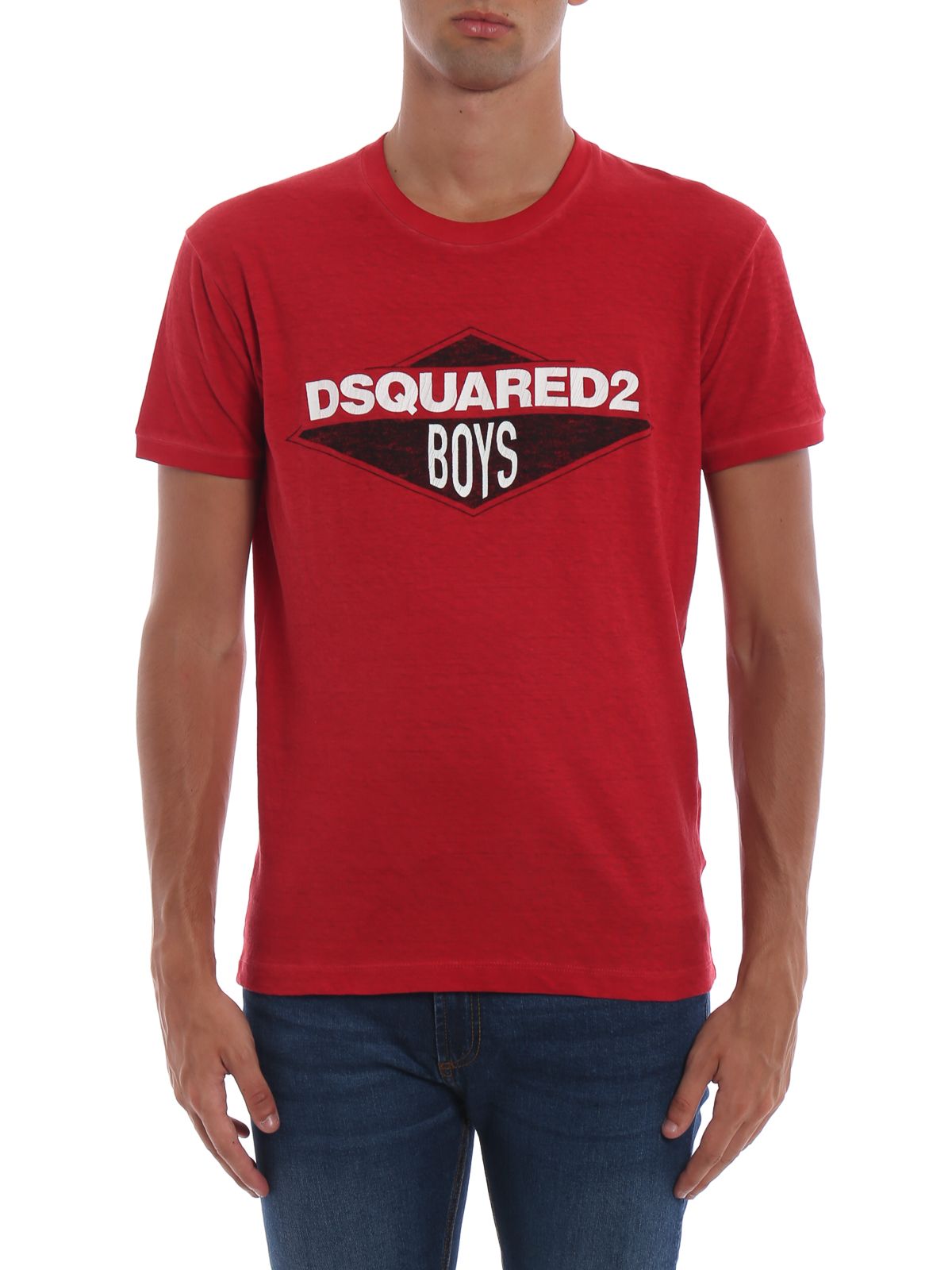 dsquared2 t shirt red writing