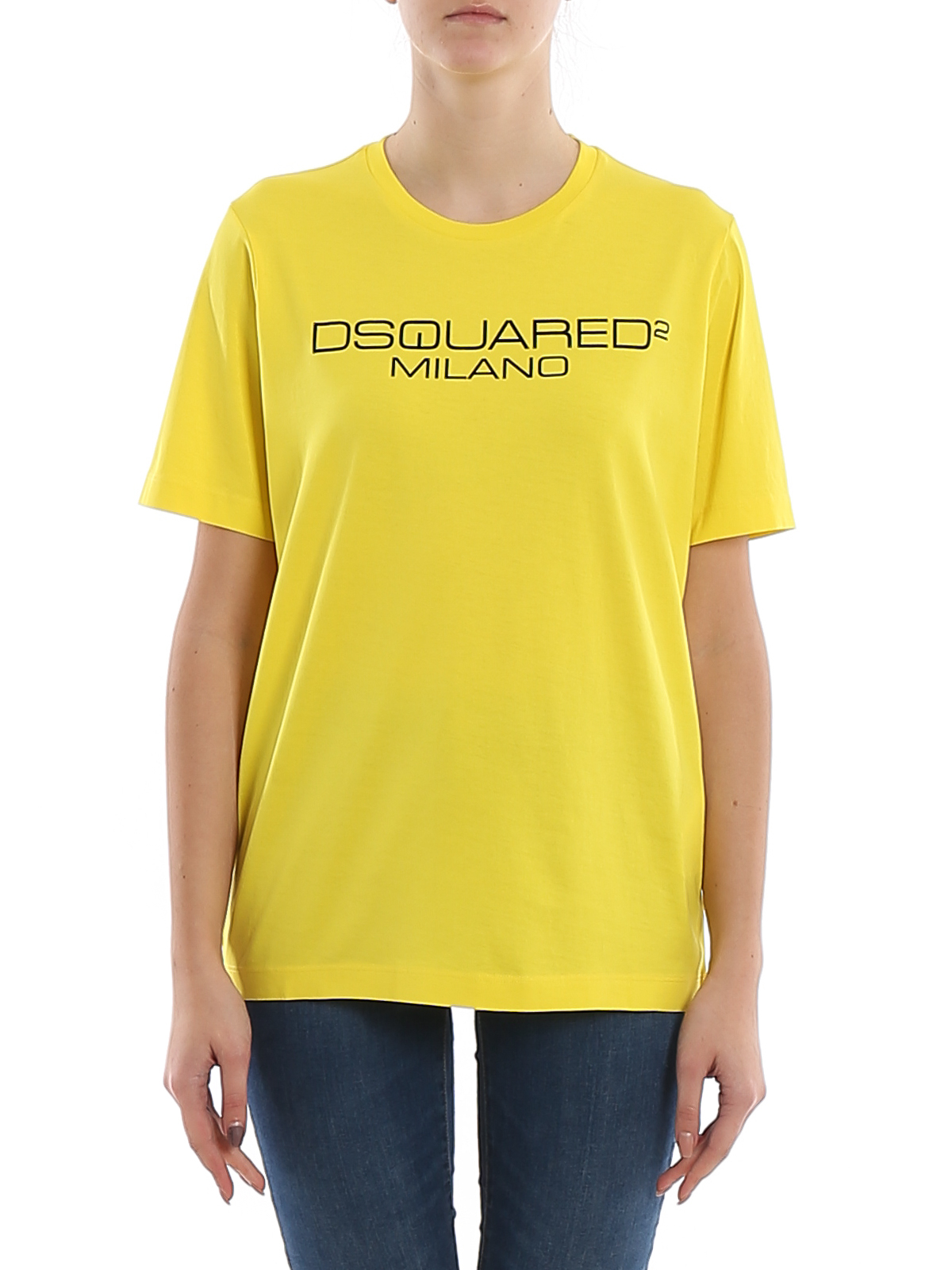 tee shirt dsquared2 jaune