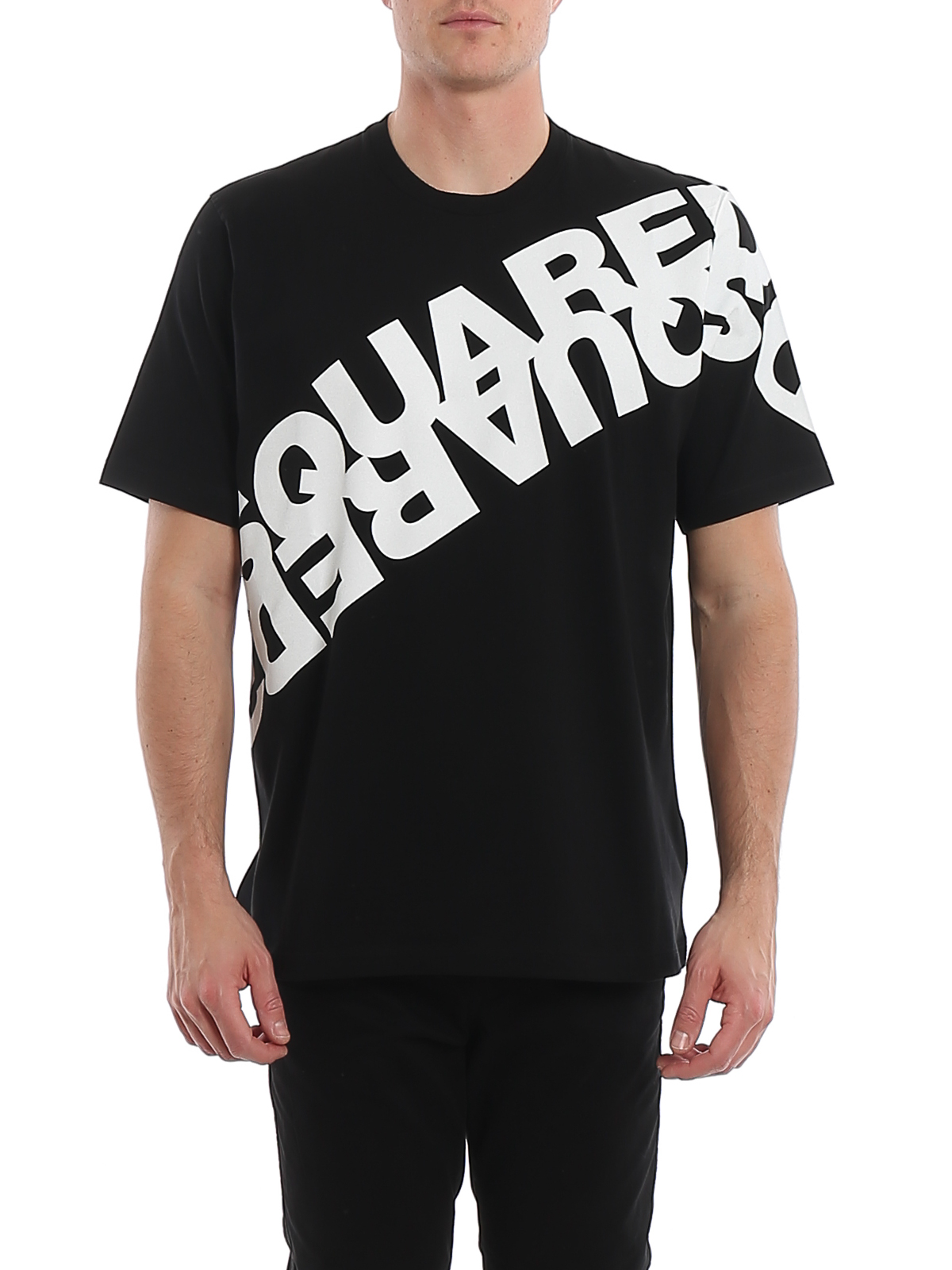 T-shirts Dsquared2 - Oversized logo jersey cotton T-shirt ...