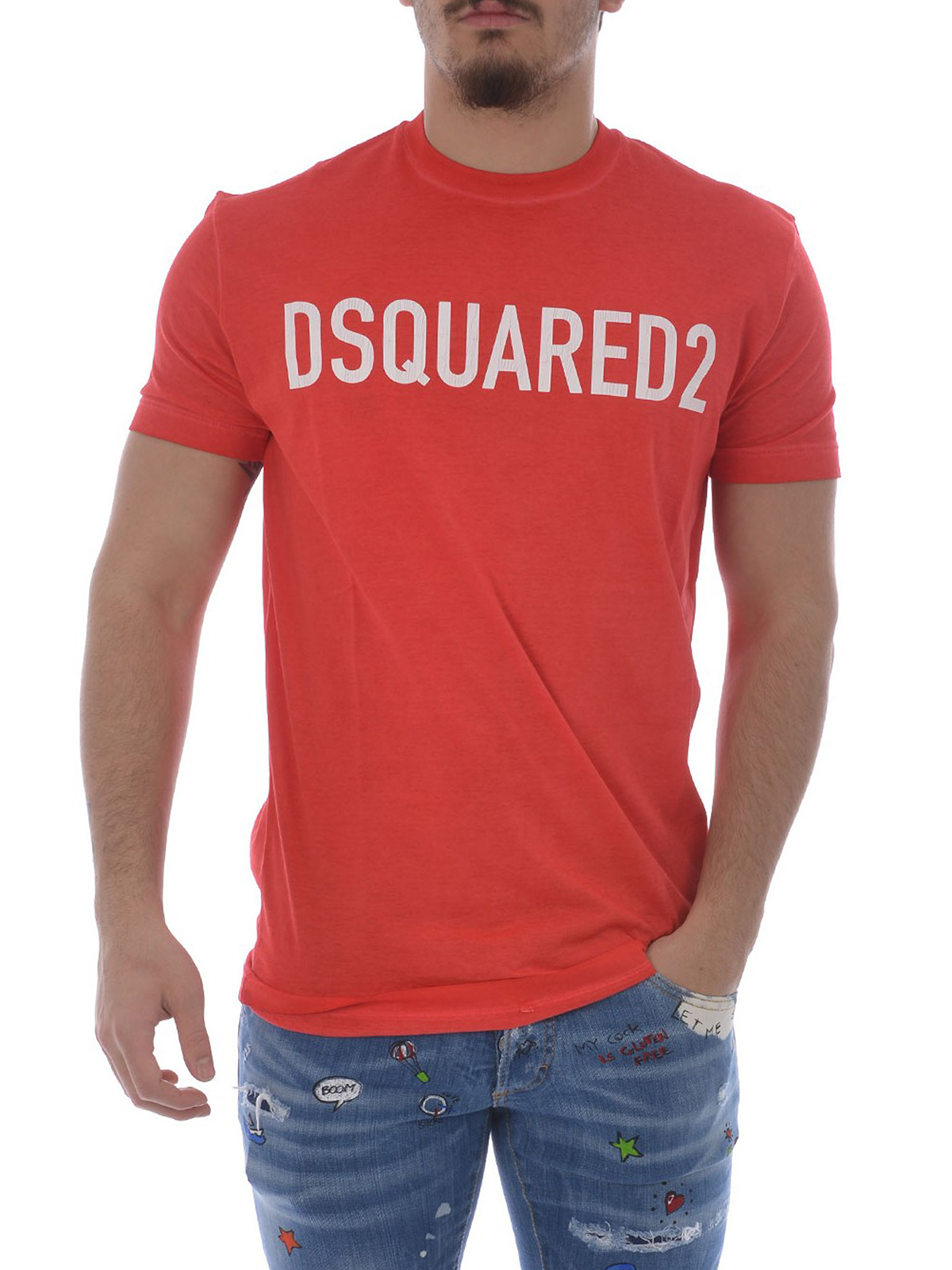 dsquared2 t shirt red
