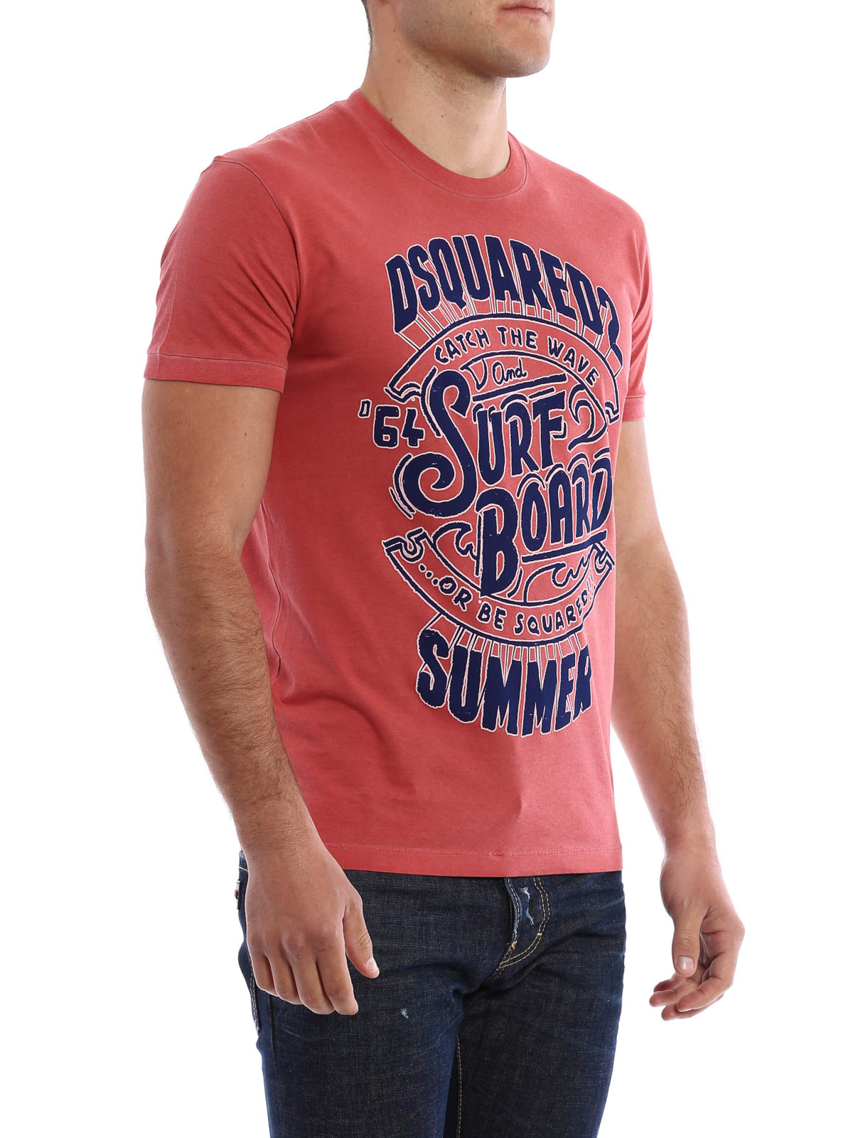 spectrum aanklager Bijproduct T-shirts Dsquared2 - Surf Board print cotton T-shirt - S71GD0338S22427308