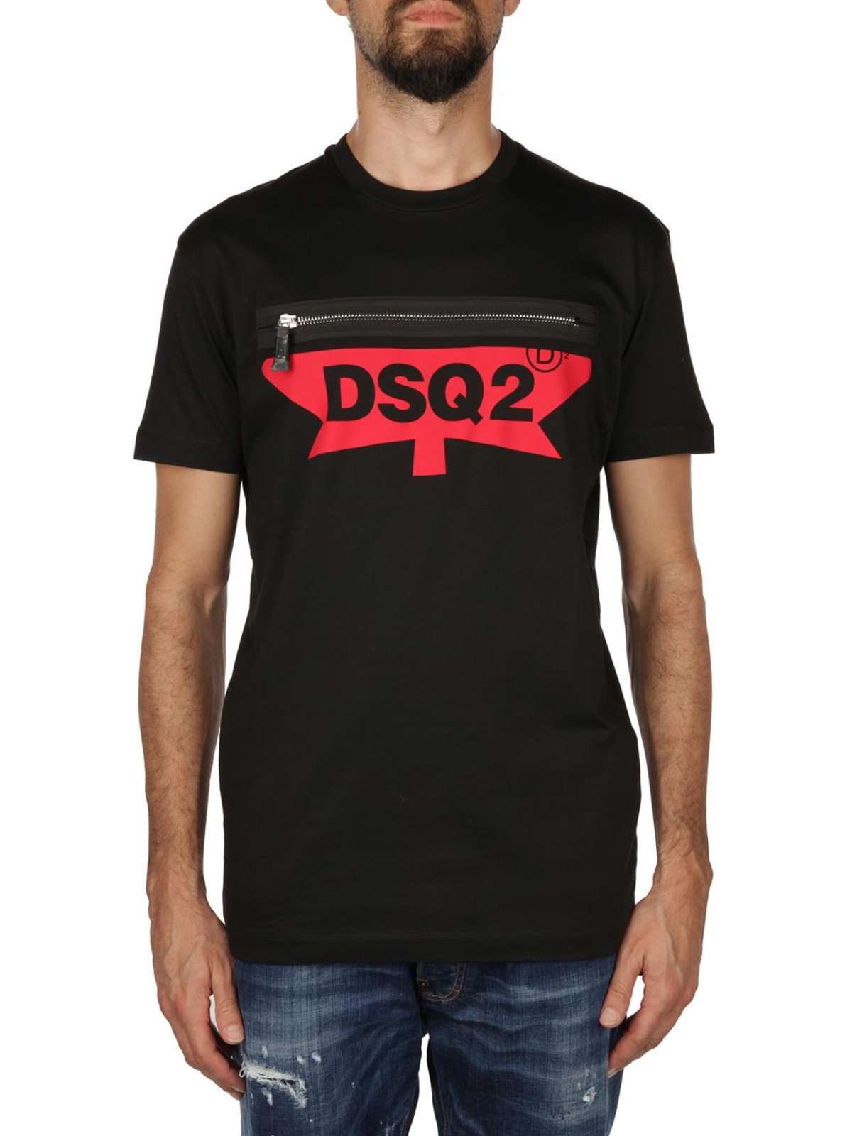 T-shirts Dsquared2 - Zip logo T-shirt - S71GD0674S22427900 | iKRIX.com