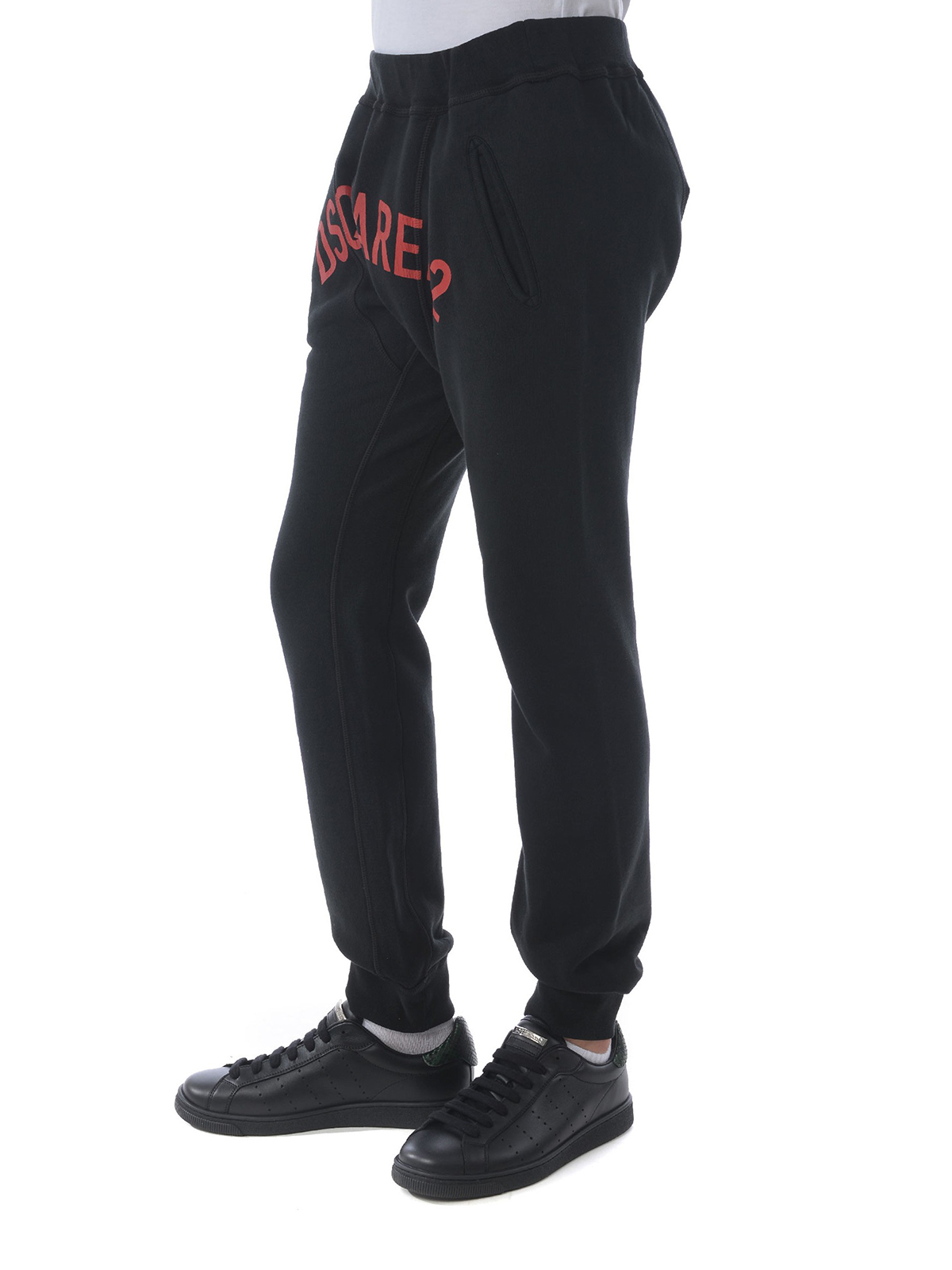 Pantaloni sport Dsquared2 - Pantaloni della tuta in cotone stampa logo -  S74KB0177S25030900