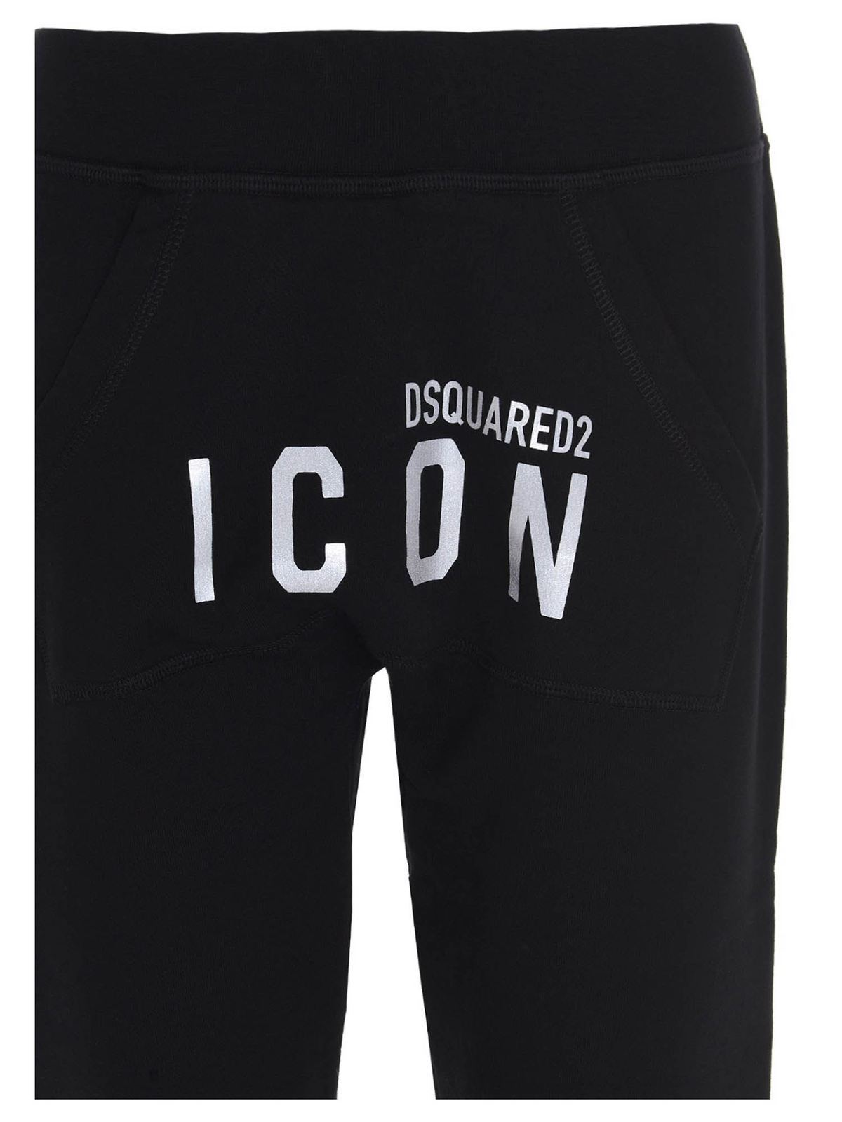 Dsquared2 - Joggers with print in black - tracksuit bottoms ...