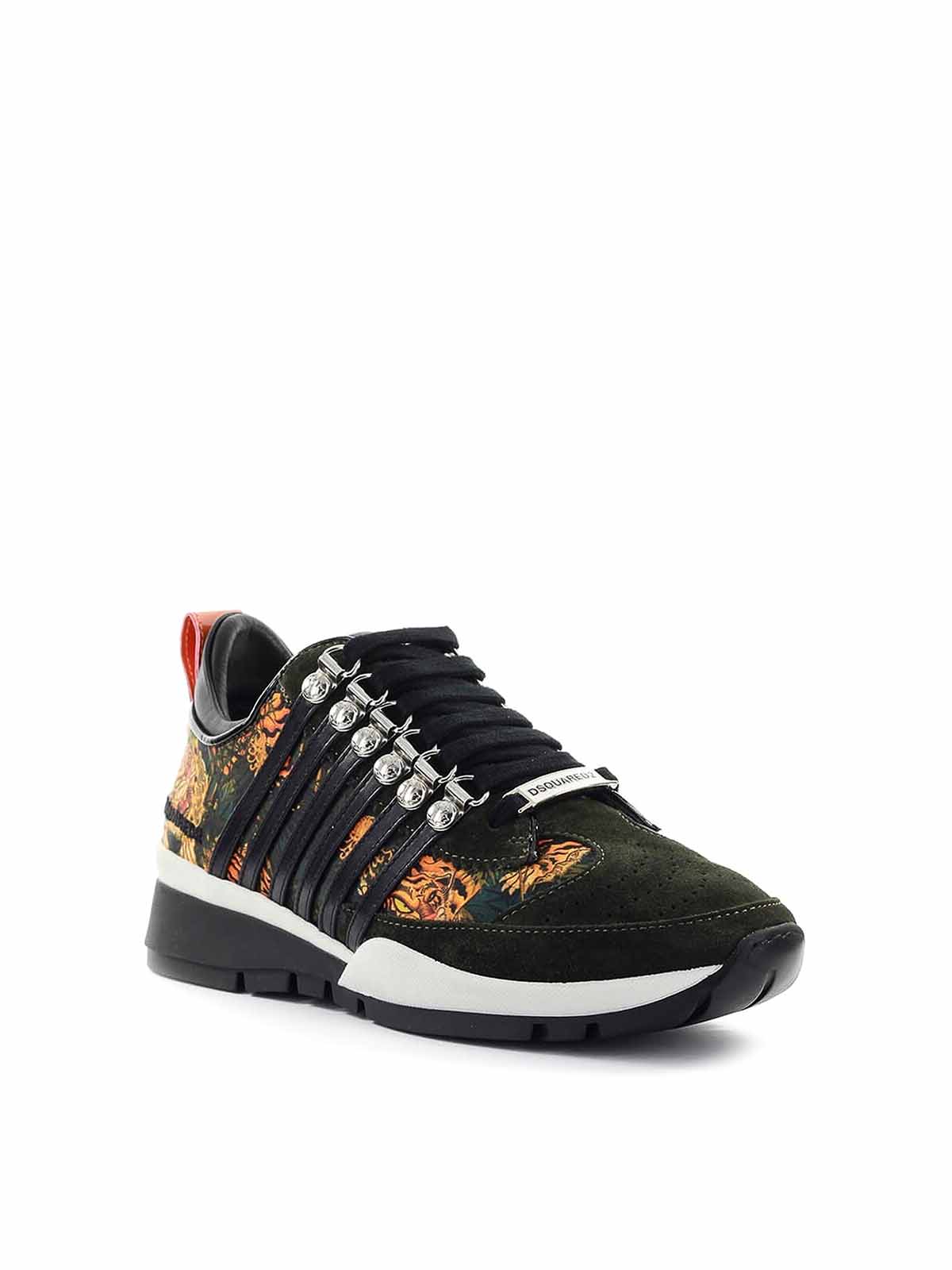Trainers Dsquared2 - 251 tiger print sneakers - SNW010116802928M1920