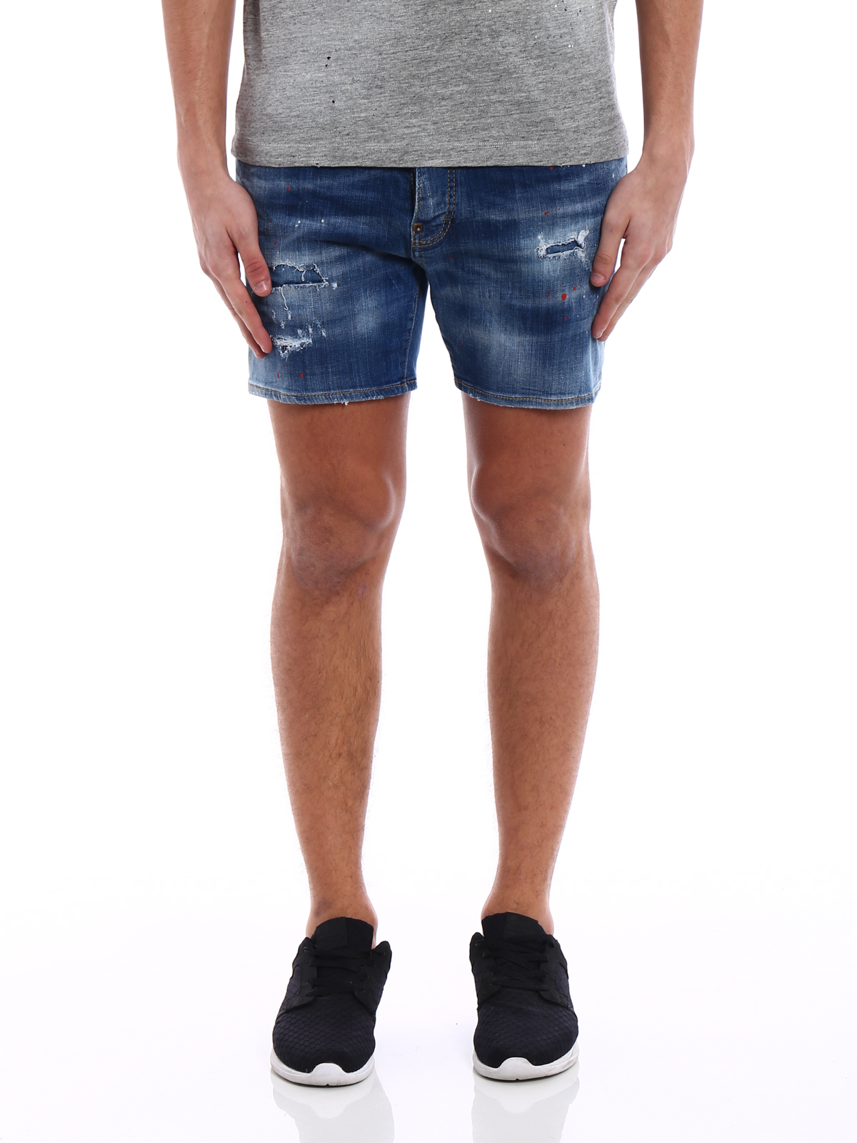 used denim shorts