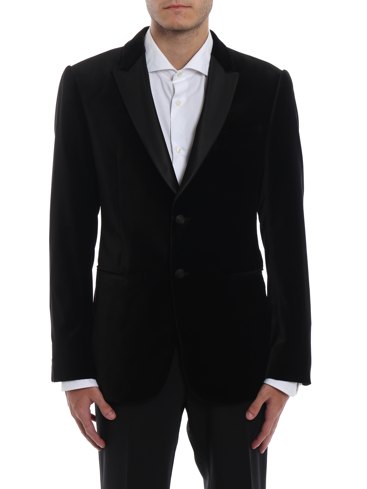 Emporio Armani - Black velvet blazer 