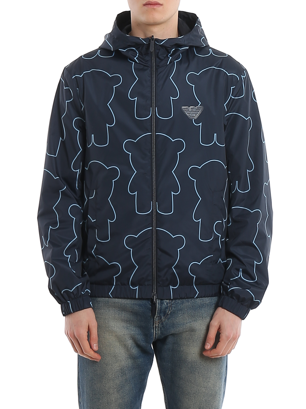 Reversible hooded jacket 