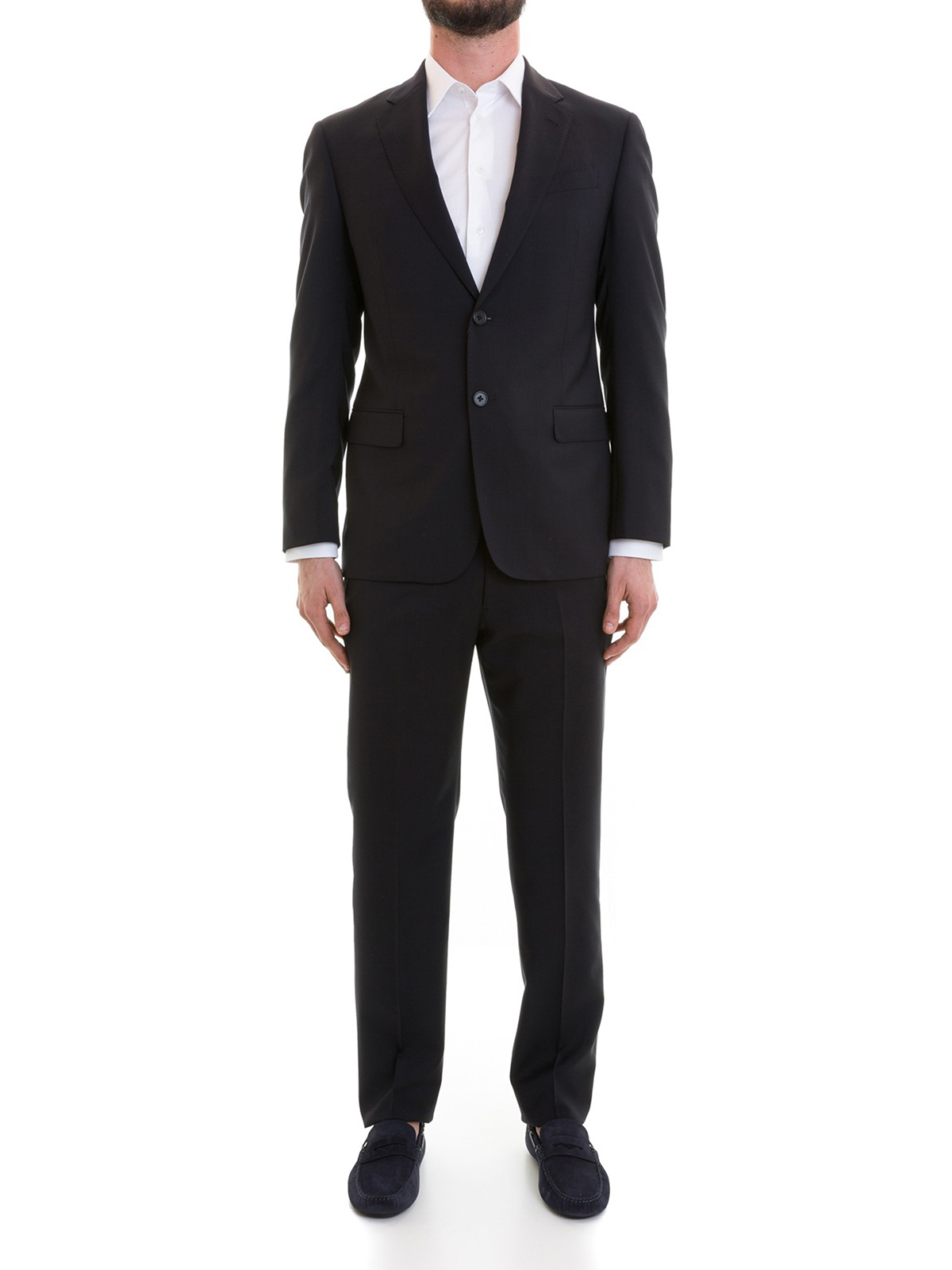 Emporio Armani - G-Line single-breasted wool suit - formal suits ...