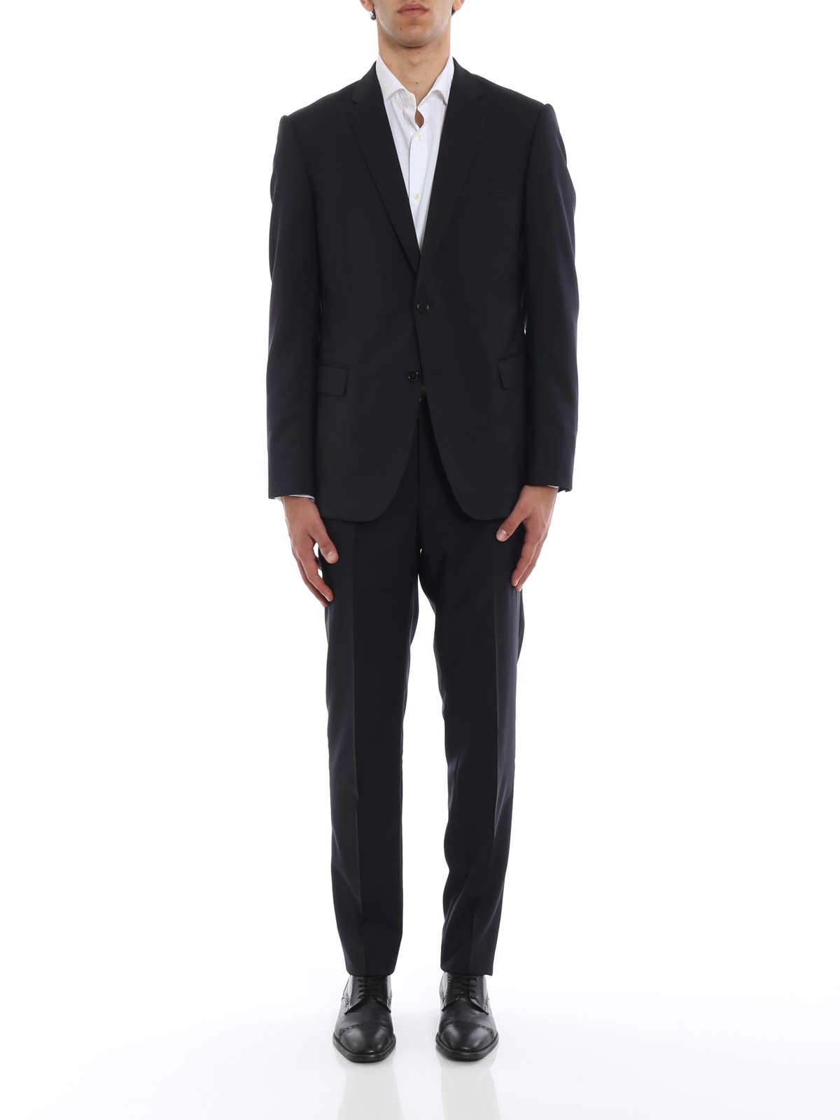 Emporio Armani - Wool gauze tailored suit - formal suits - W1VMET01504926