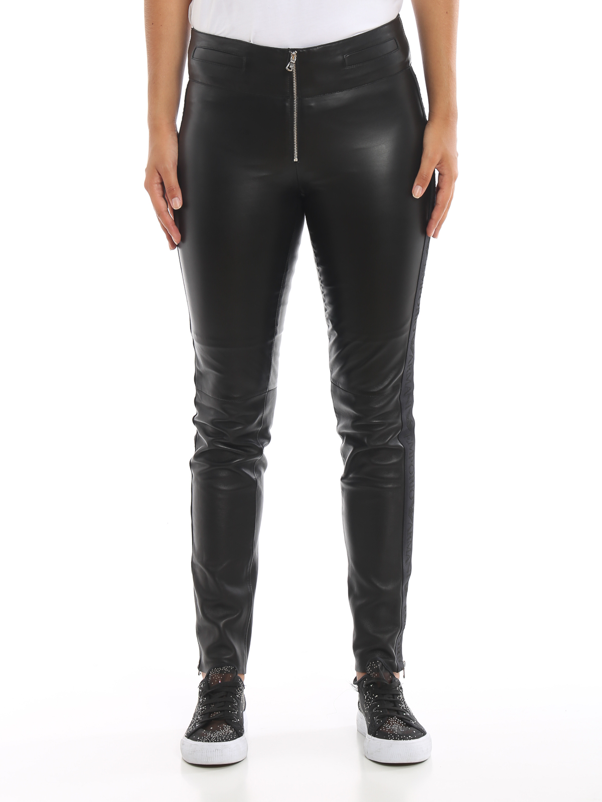 Introducir 77+ imagen emporio armani leather pants
