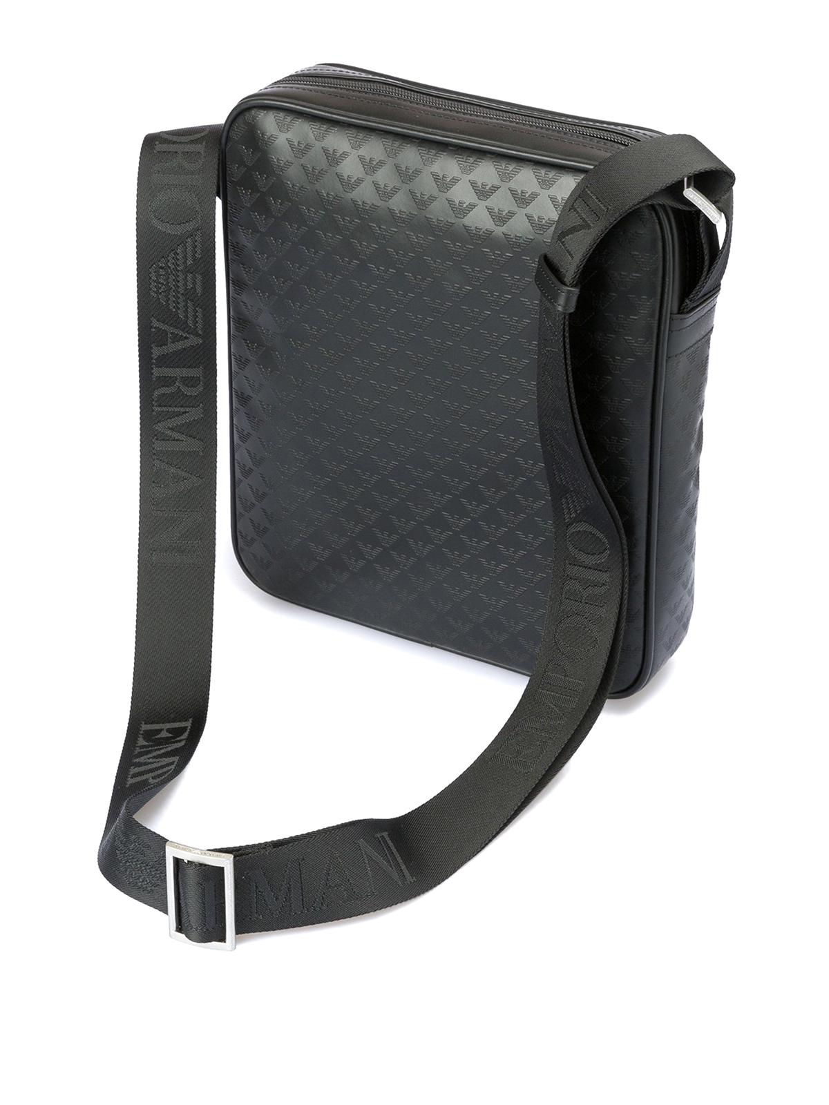 Shoulder bags Emporio Armani - Signature leather messenger bag -  YAM155YCO4380001