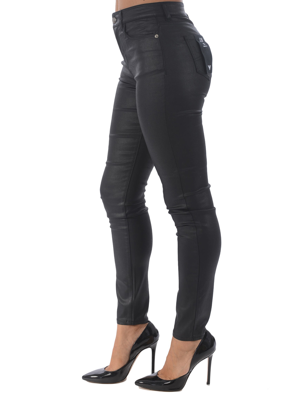 Skinny jeans Emporio Armani - J20 black coated skinny jeans -  6G2J202NSWZ0999