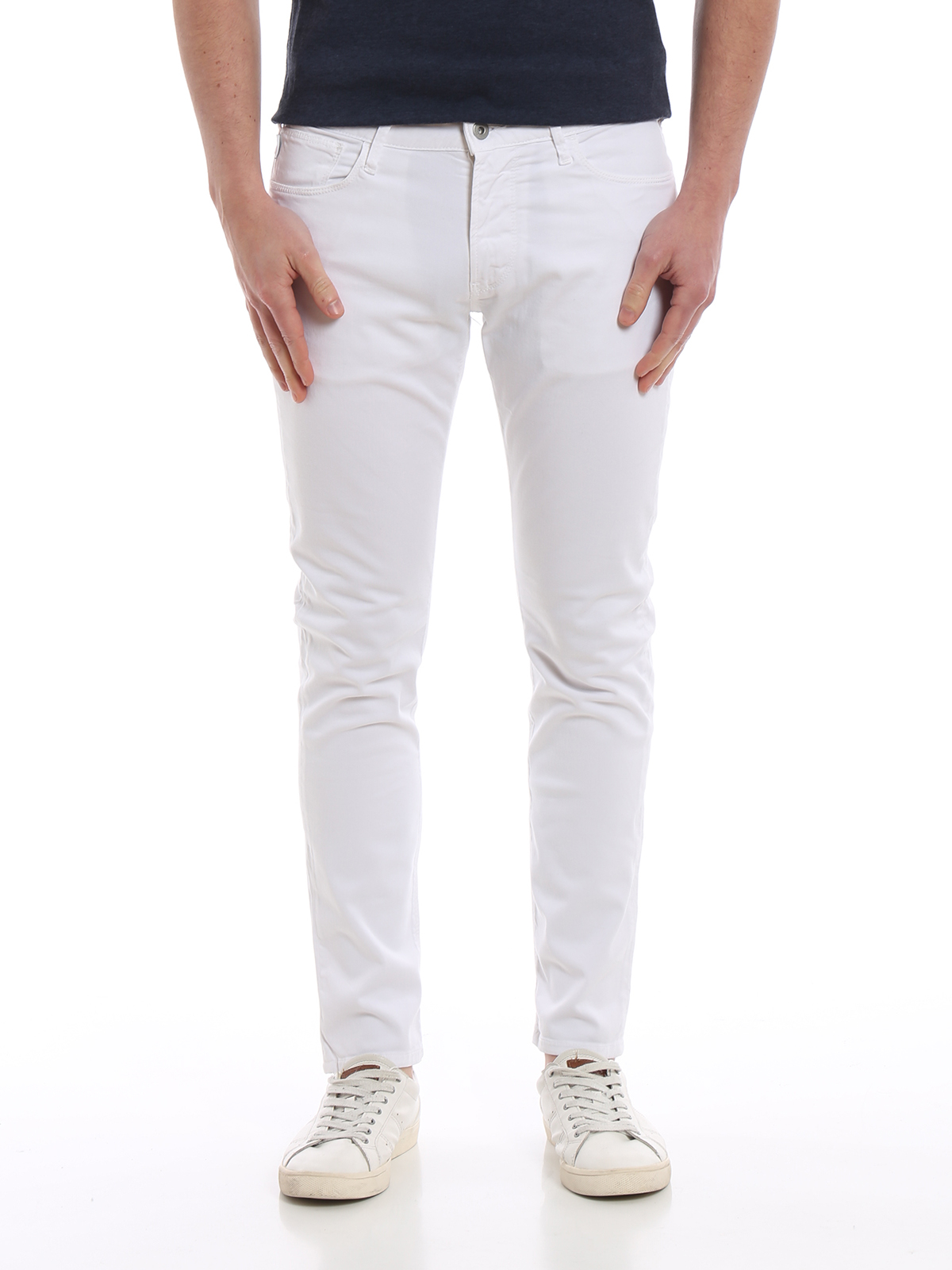 emporio armani white jeans