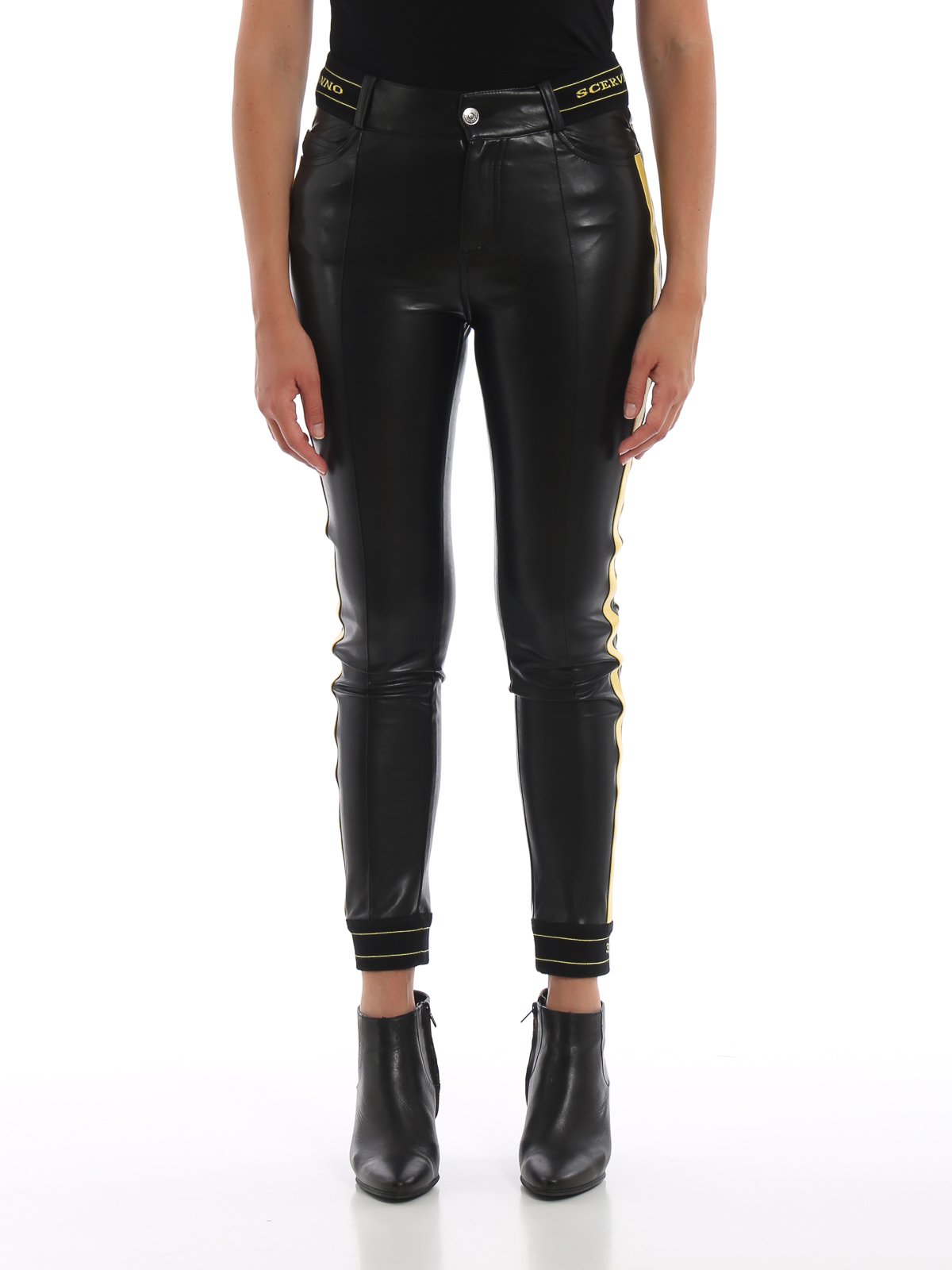leather pants stretch
