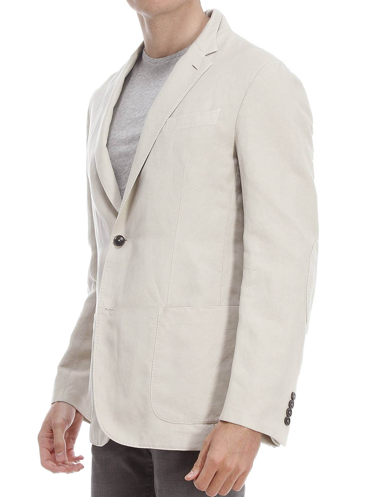 Blazers Ermenegildo Zegna - Cotton and linen blazer - GDREUIC60COR