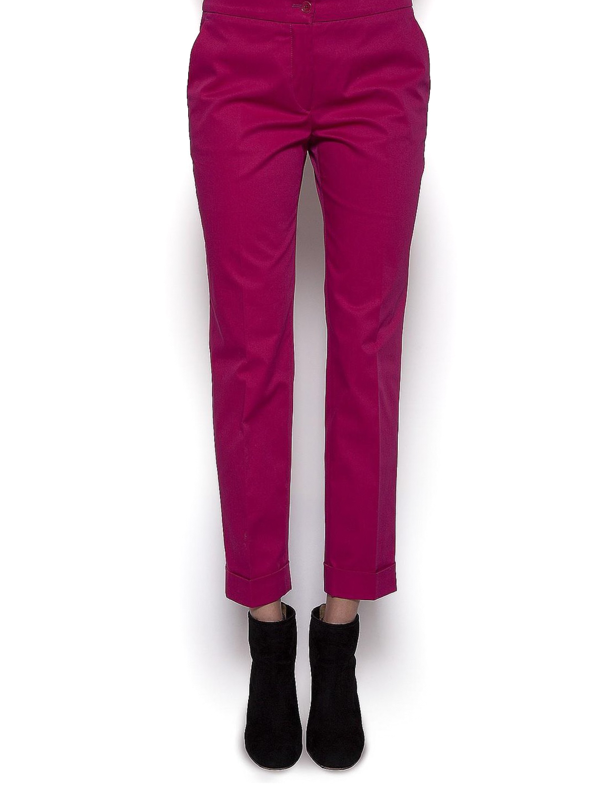 slim crop trousers