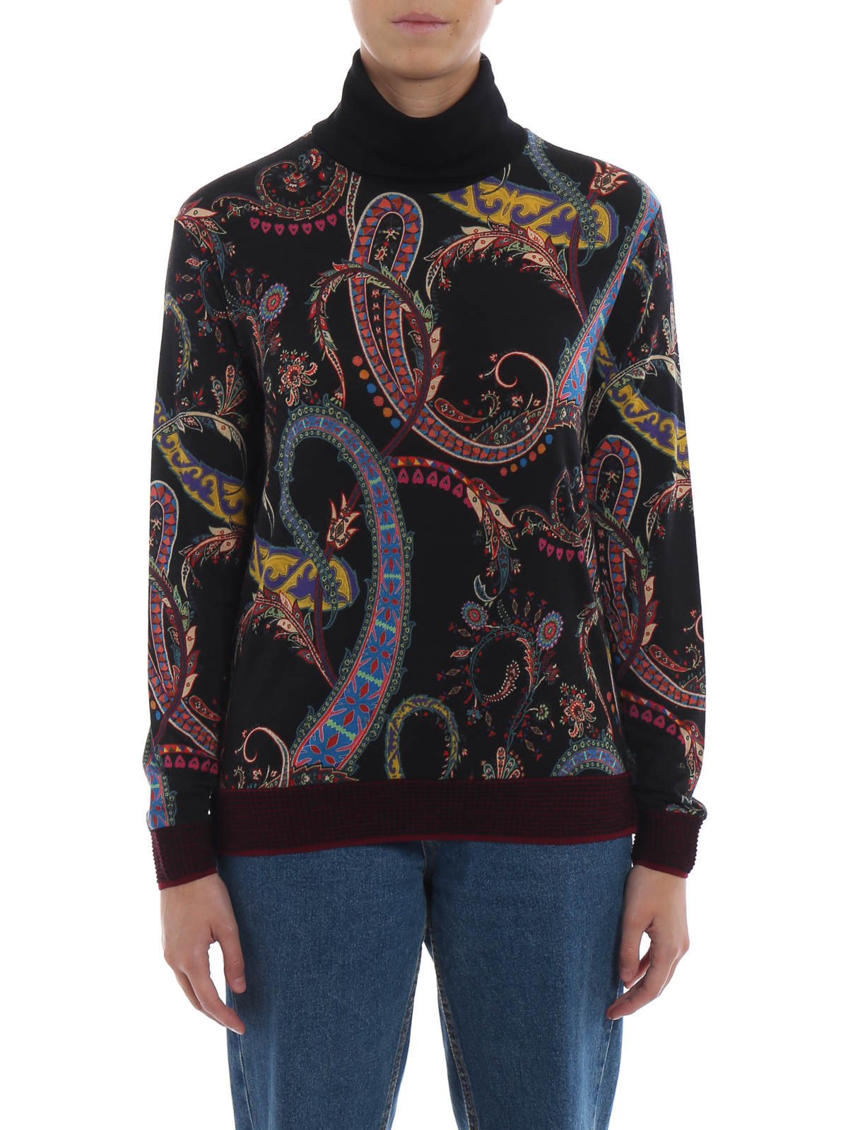 paisley turtleneck