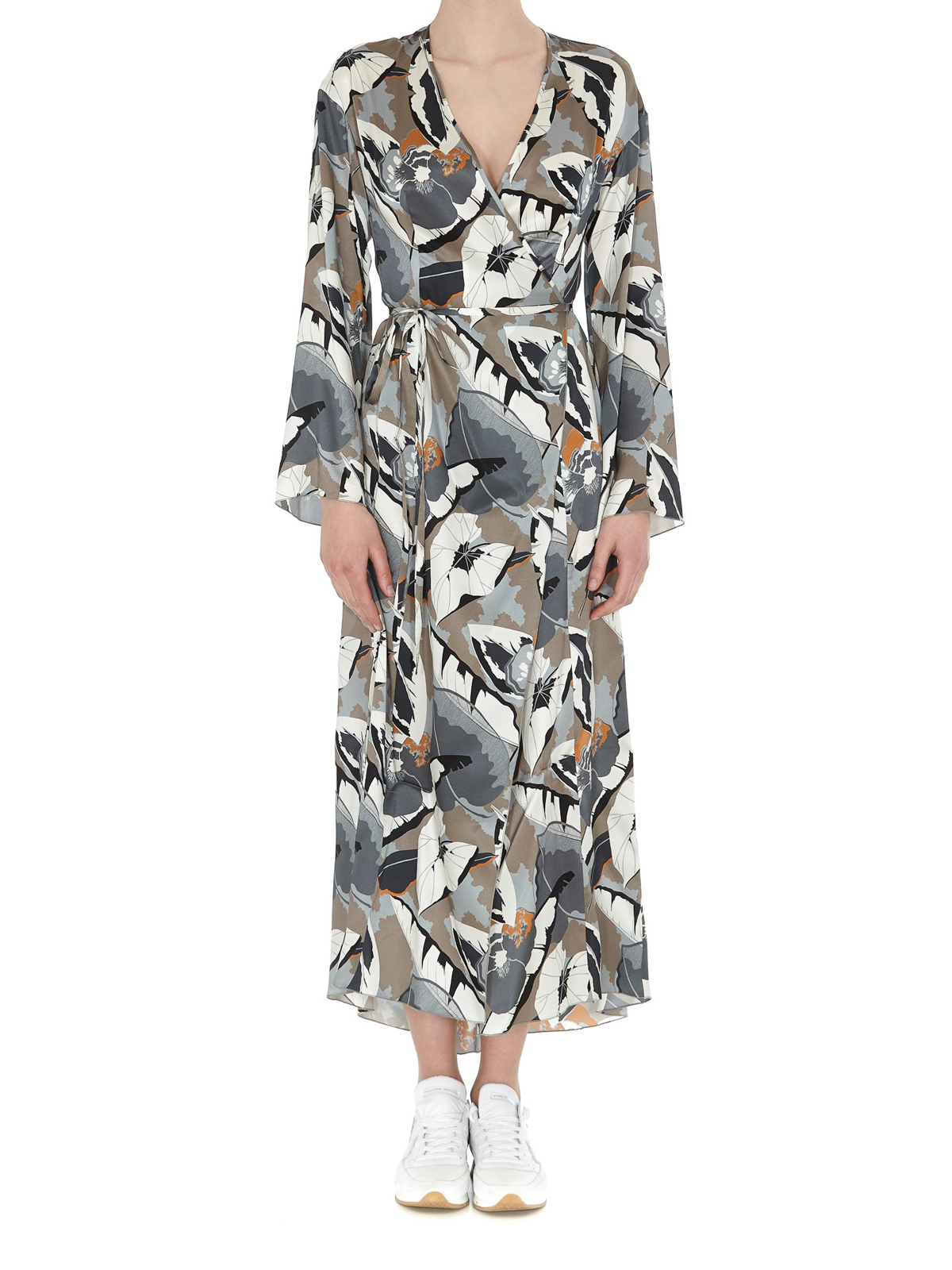 Maxi dresses Fabiana Filippi - Floral silk wrap dress - AB34819H543VRU