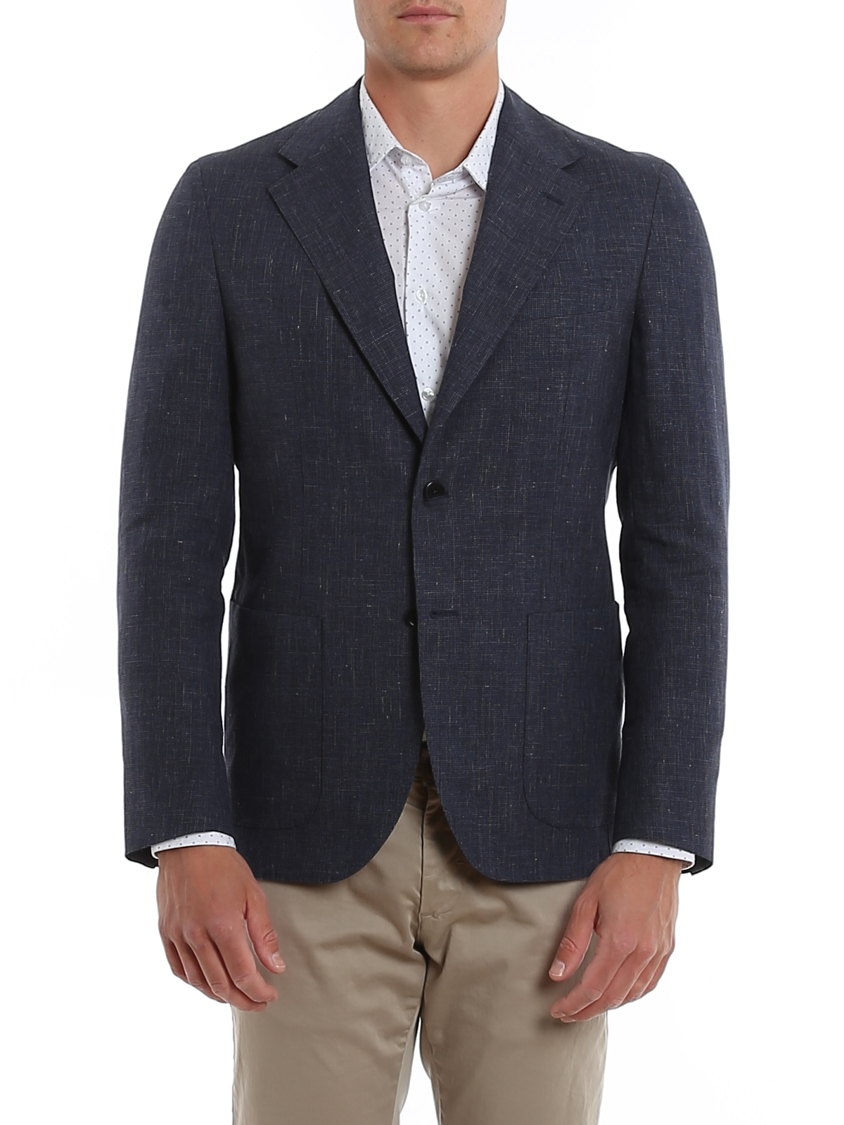 Blazers Fay - Linen and wool blend blazer - NGM70400920RQH0071 | iKRIX.com