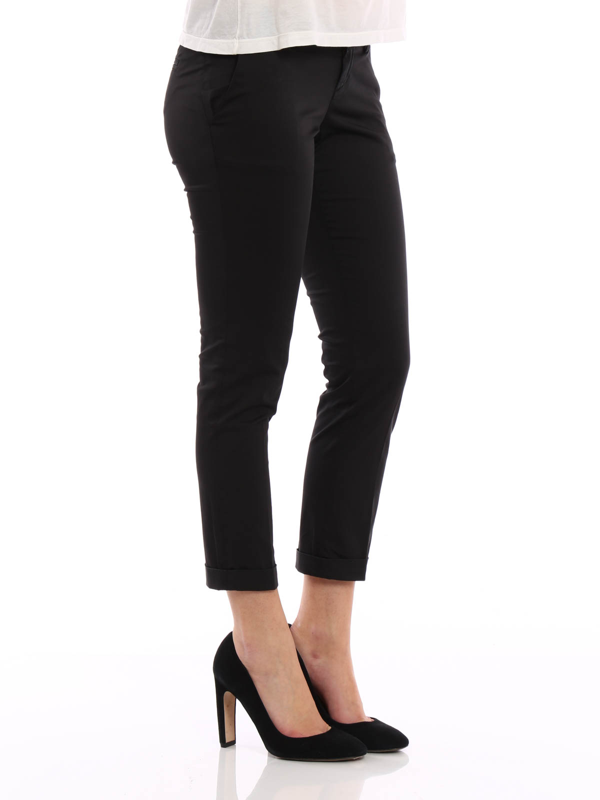 Pantalones capri Fay - Capri Negros Para Mujer - NTW8632530TGUPB999