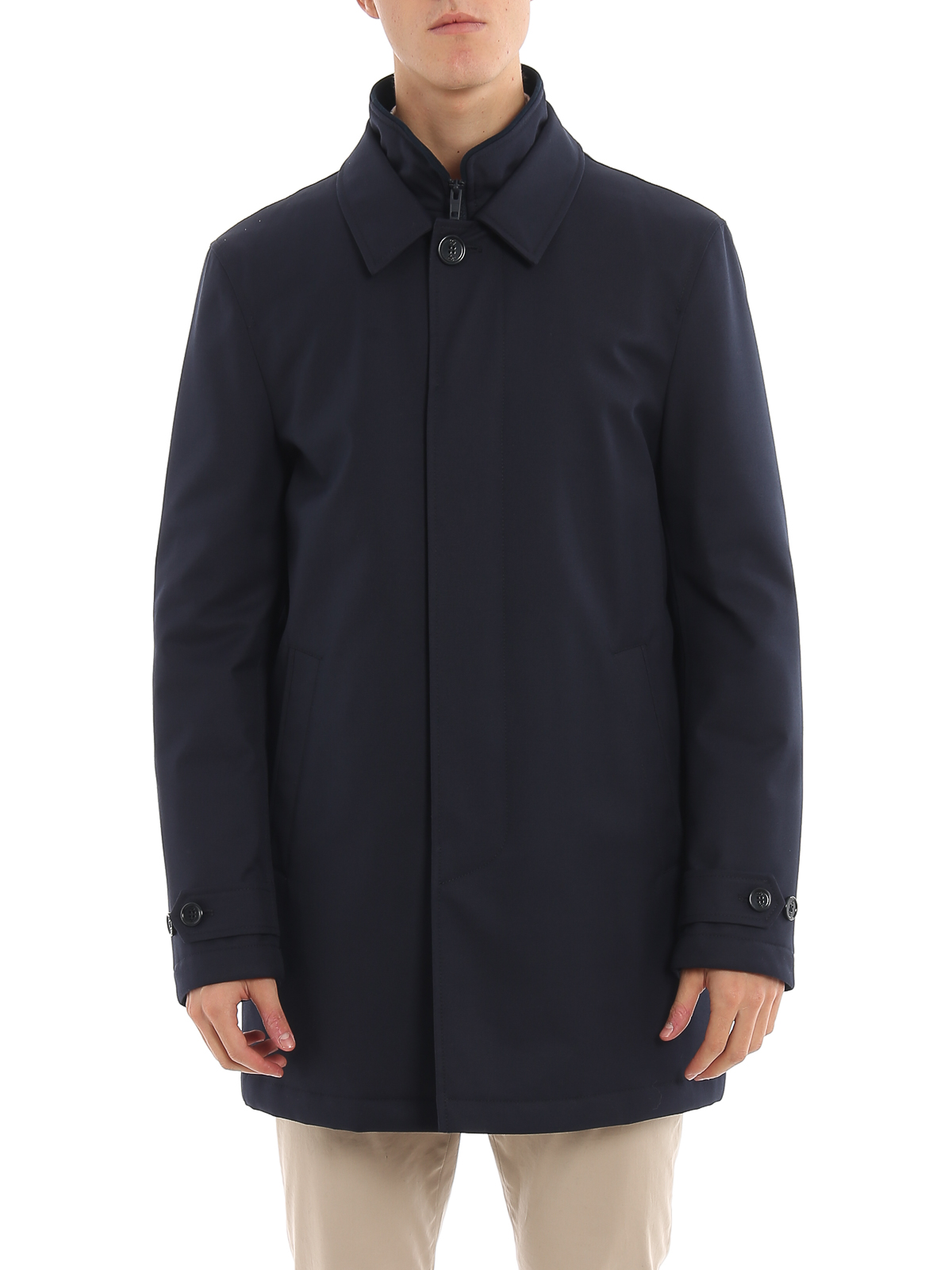Fay - Morning Coat with double front - padded coats - NAM61390160RFJU808