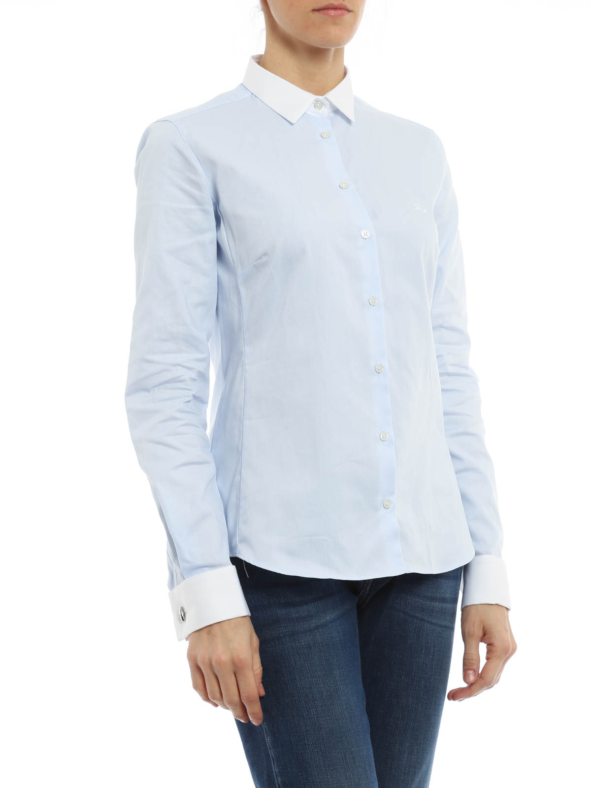 Fay - Pinpoint cotton shirt - shirts - NCWA1325740HSYU006 | iKRIX.com