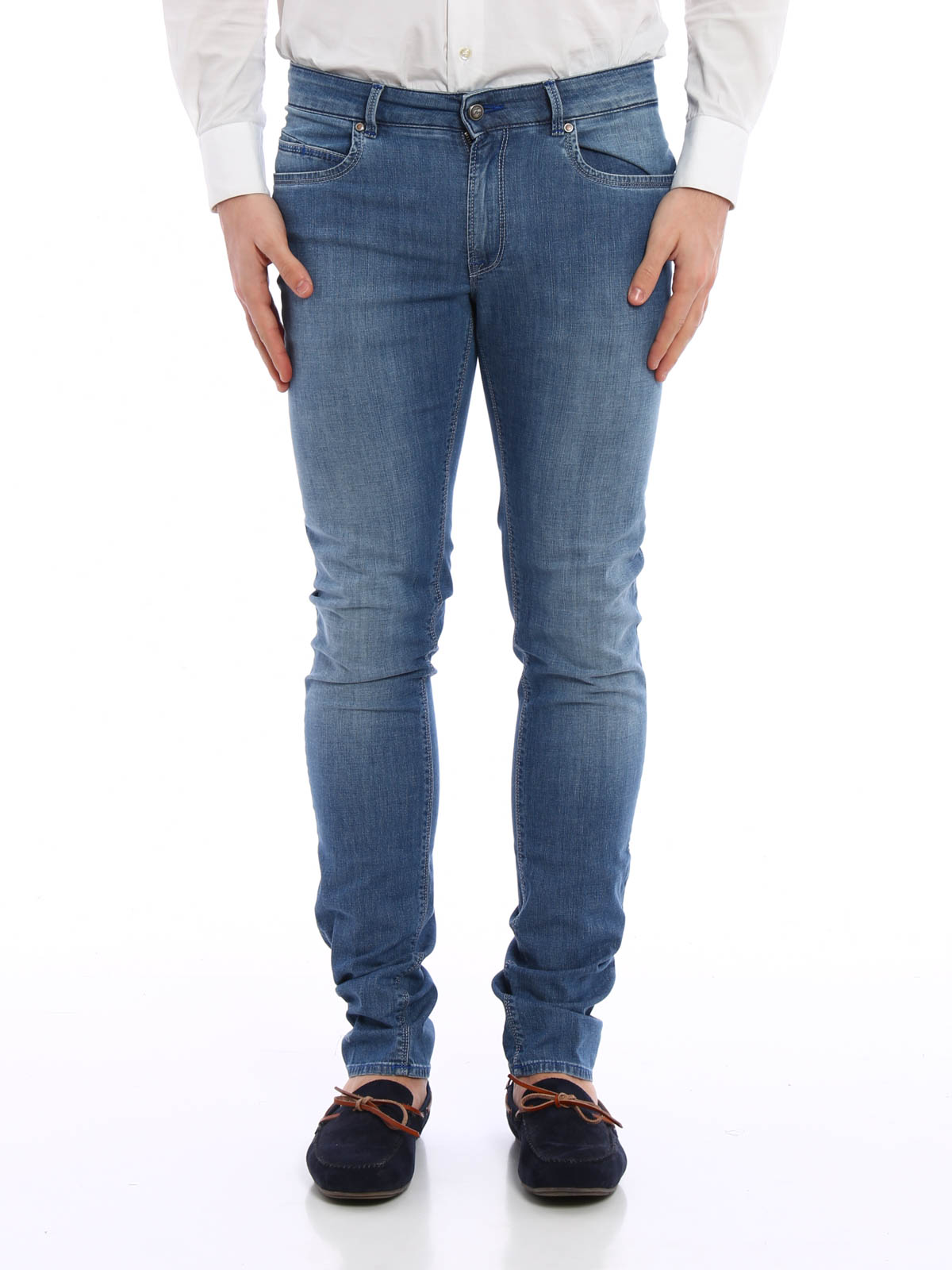 Fay - Slim fit straight leg jeans - straight leg jeans - NTM8234196LMOSU005