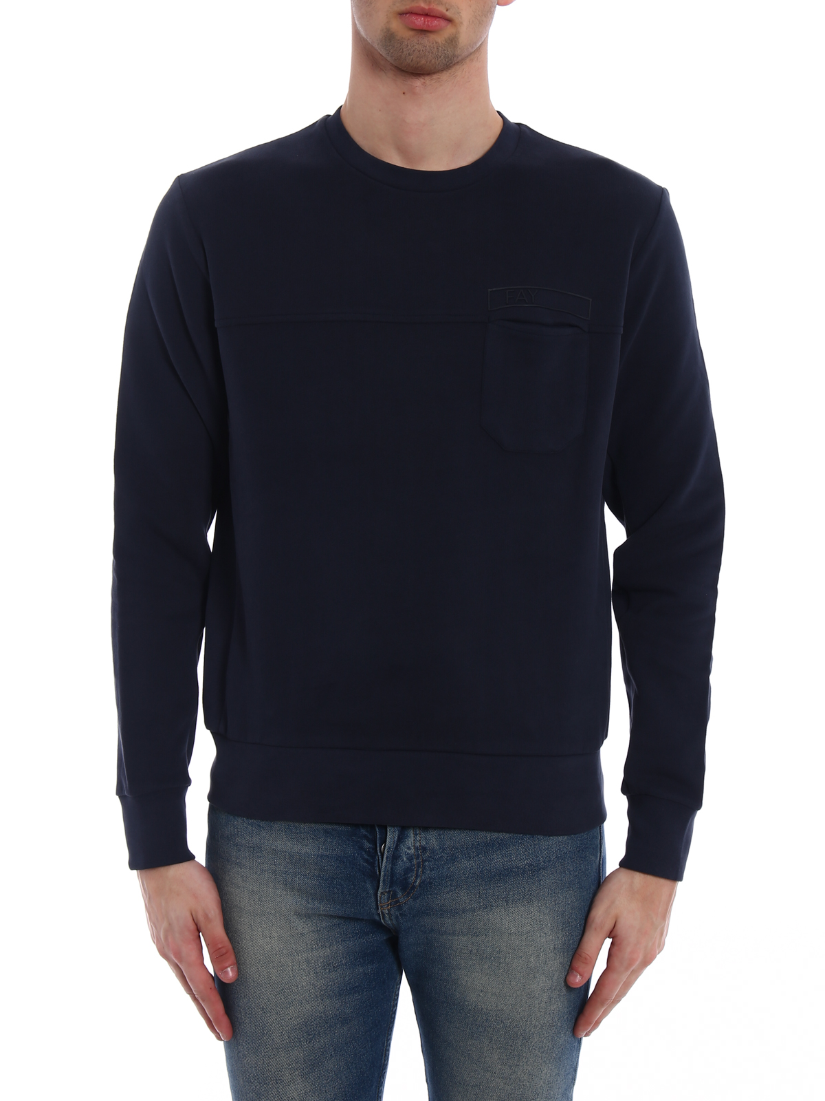 sweater with chest pocket