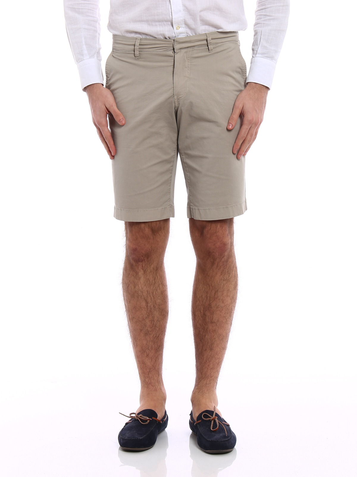 شلوارک Fay - Sand cotton short trousers 