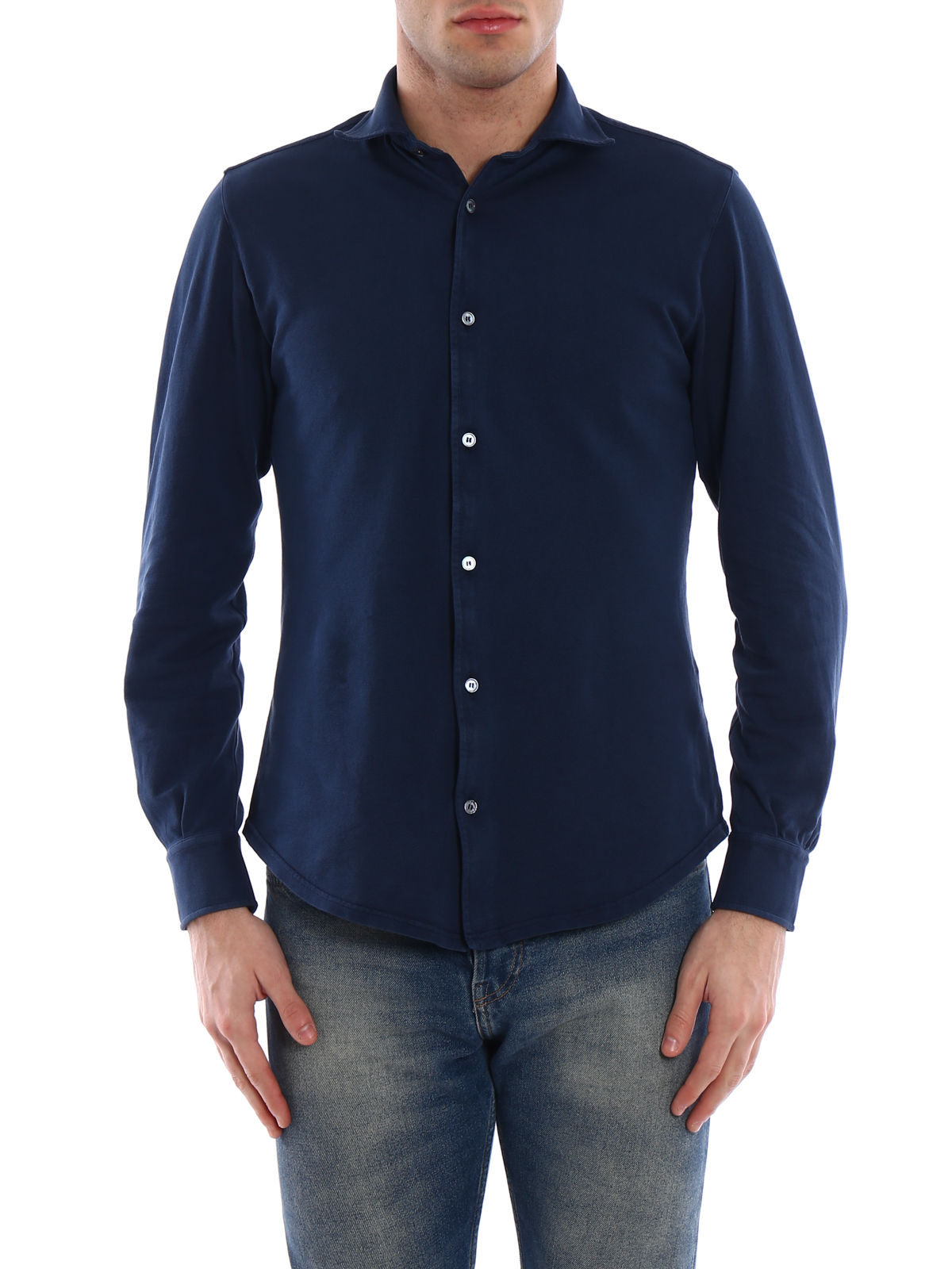 dark blue polo long sleeve