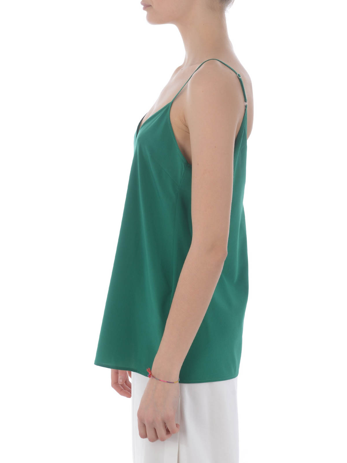 silk top spaghetti strap