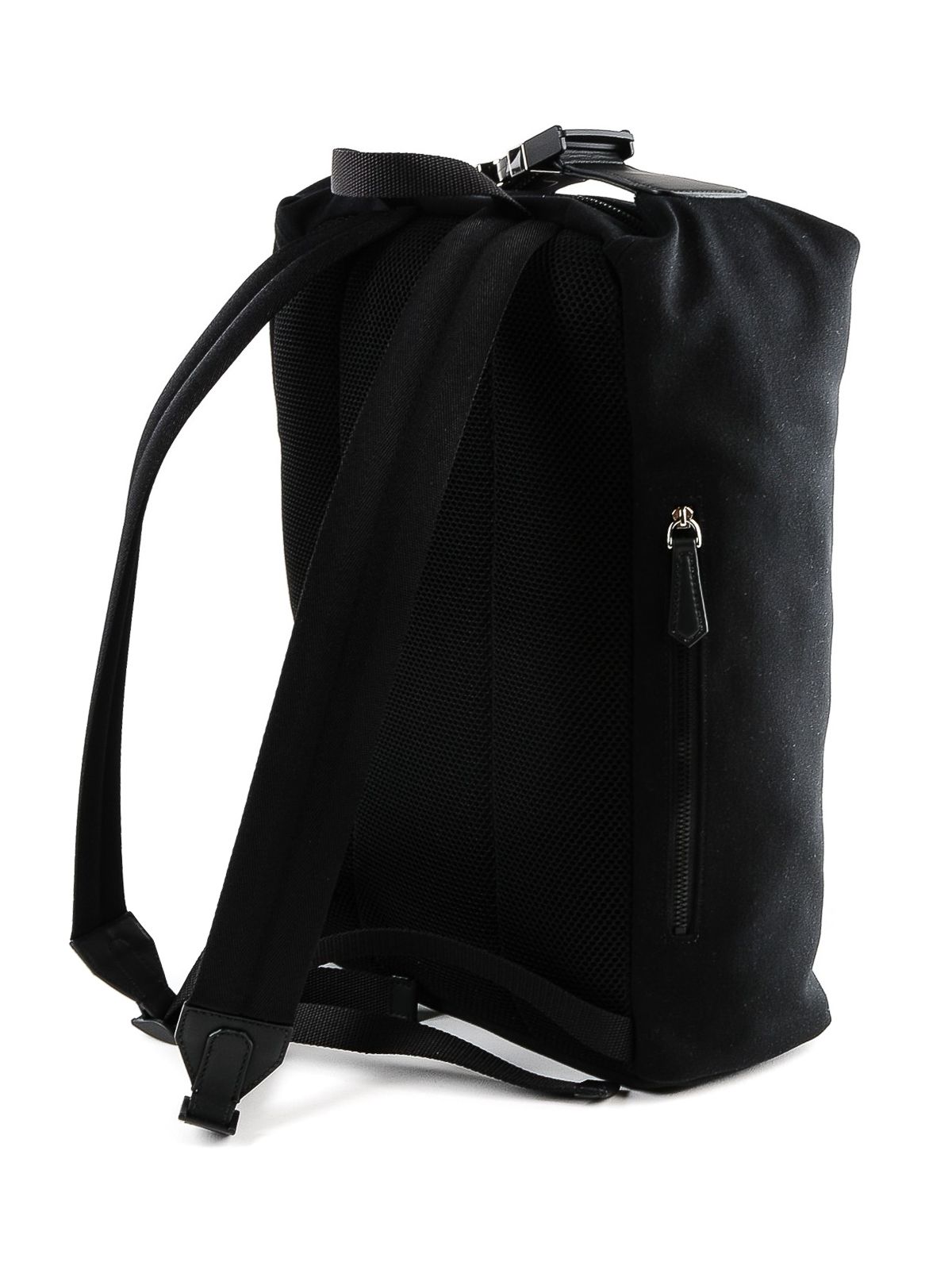 black canvas backpack