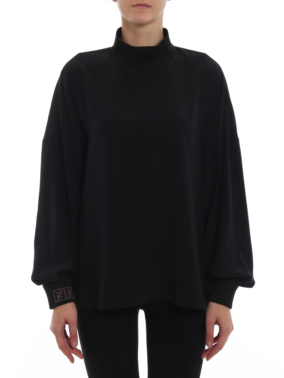 fendi logo blouse