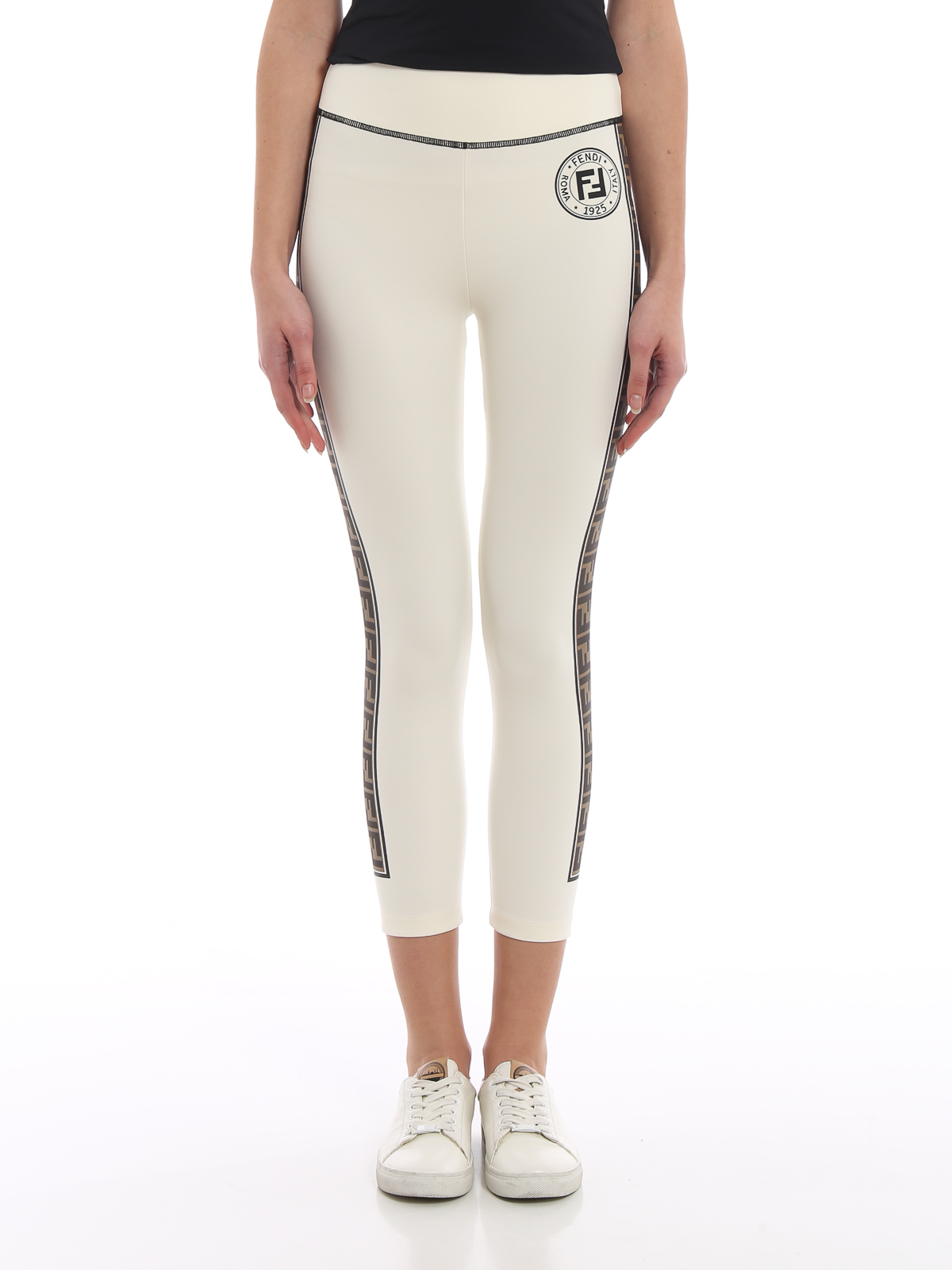 Fendi - Fendirama white leggings 