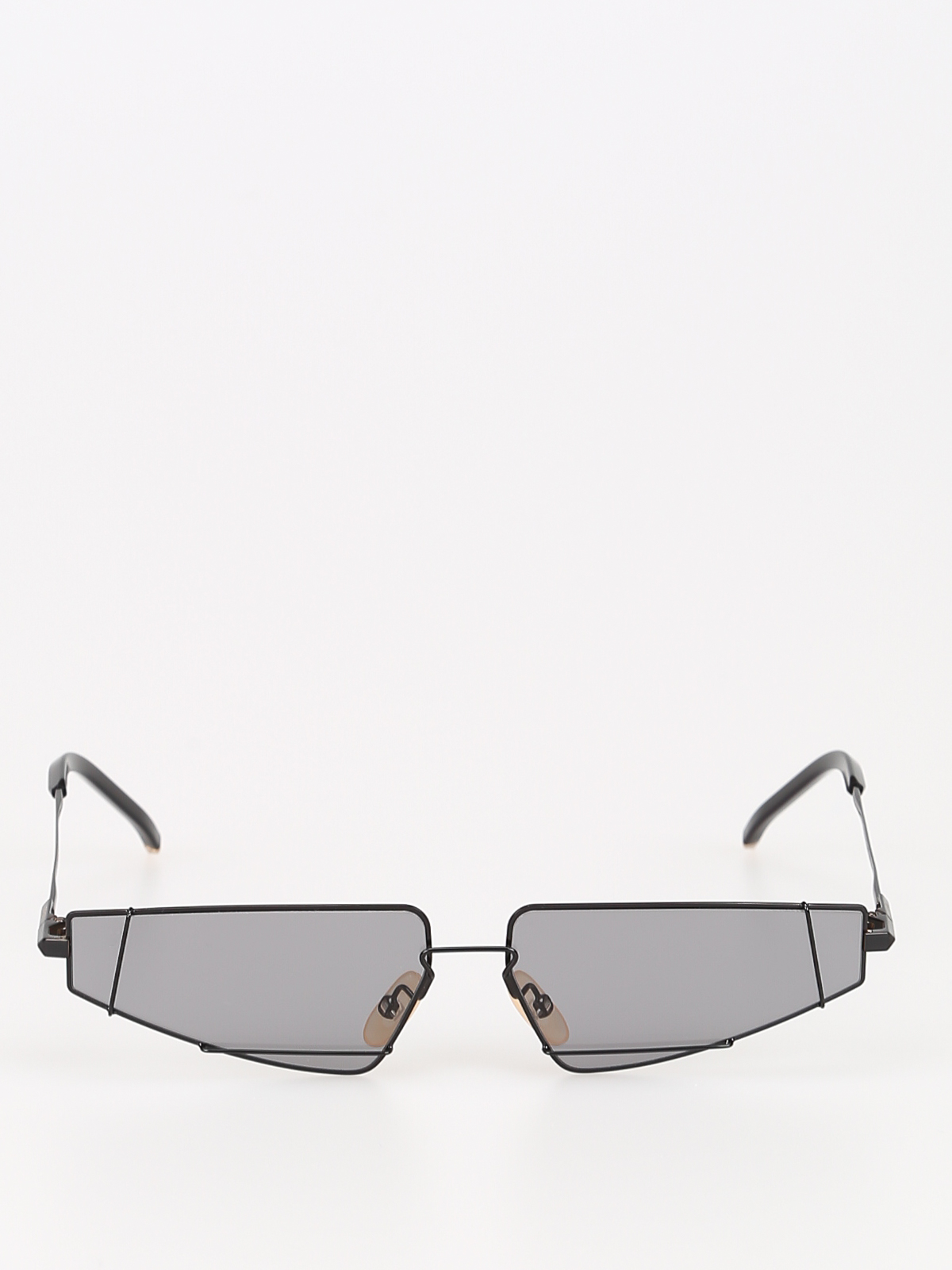 fendi geometric rimless aviator sunglasses