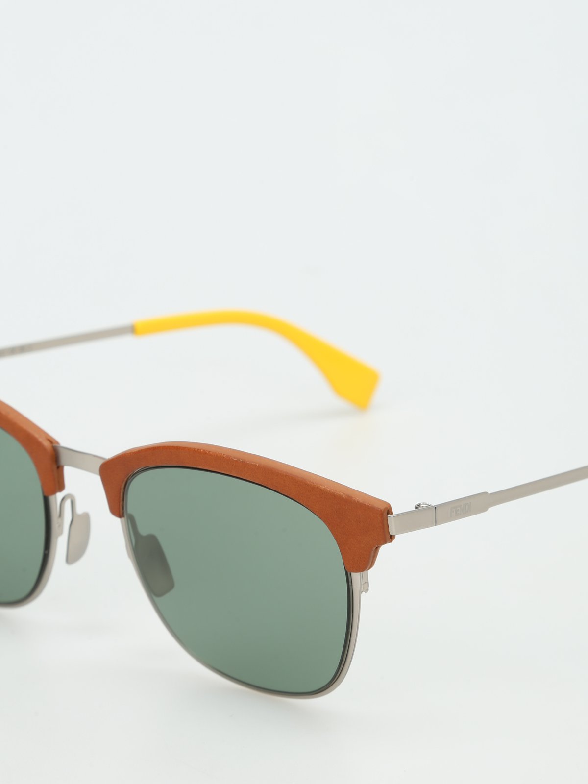 fendi leather sunglasses