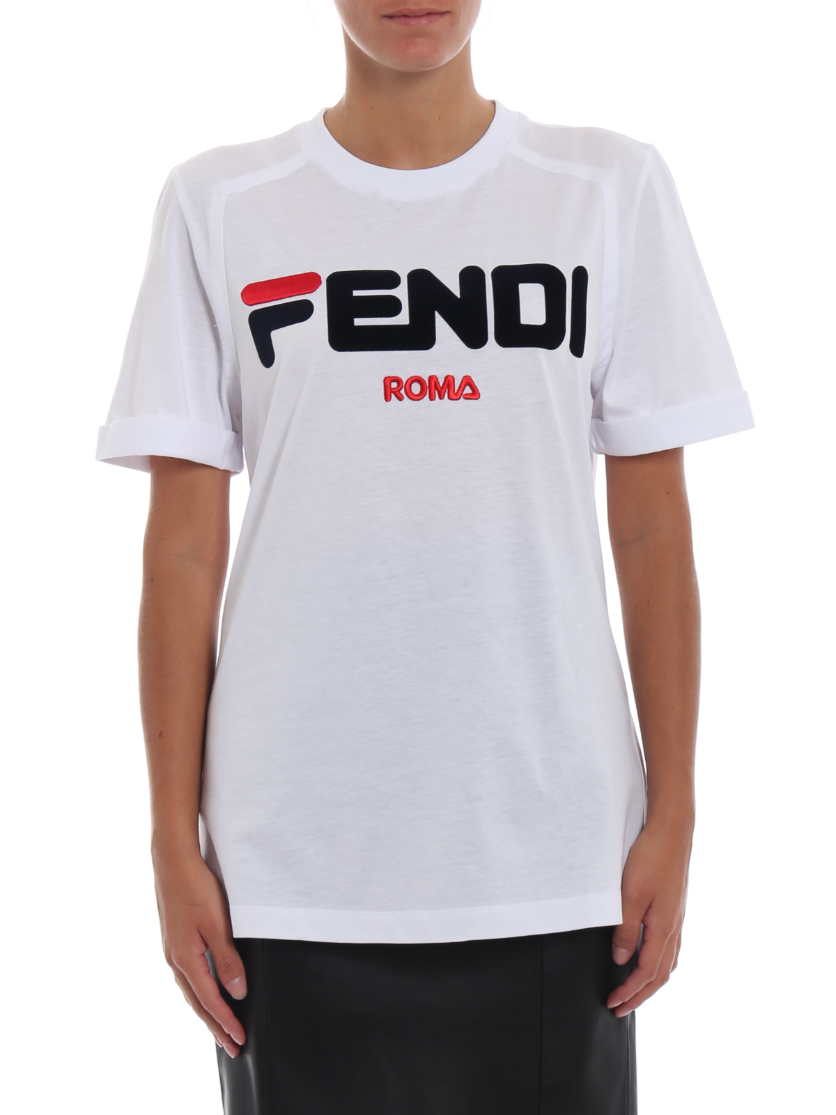 Fendi - Fendi Fila cotton Tee - تی شرت 