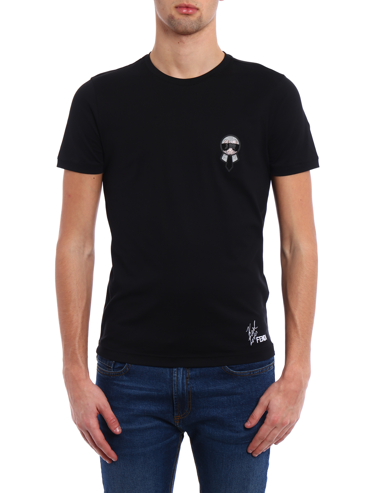 Fendi Black T Shirt Discount Sale, UP TO 70% OFF | www 