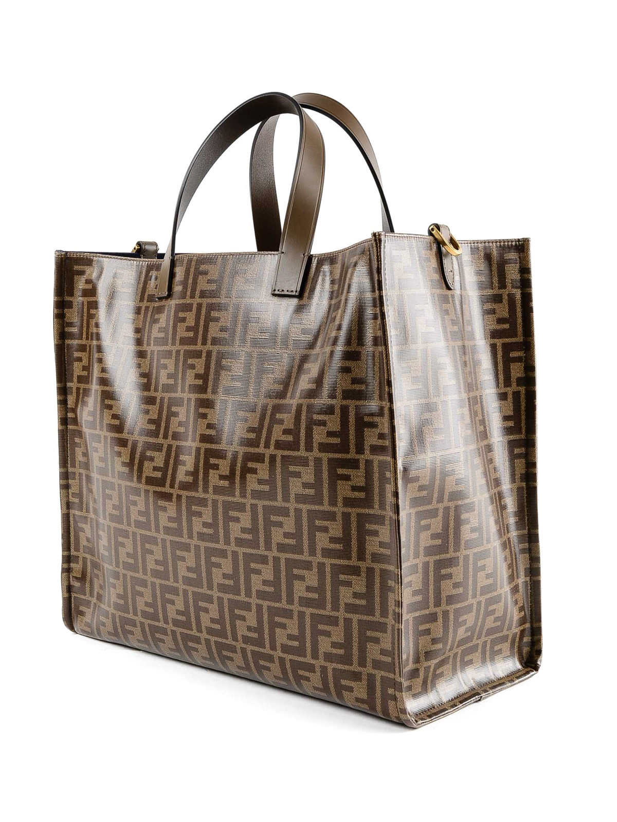 Totes bags Fendi - FF patterned glazed fabric tote - 8BH357A5N655V