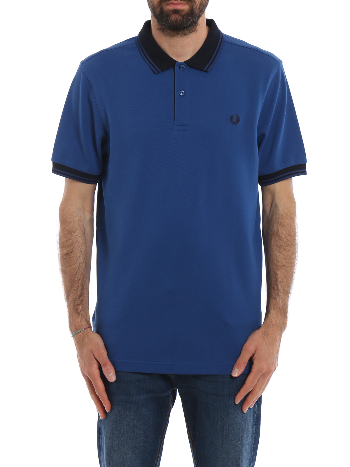 royal blue t shirt with collar