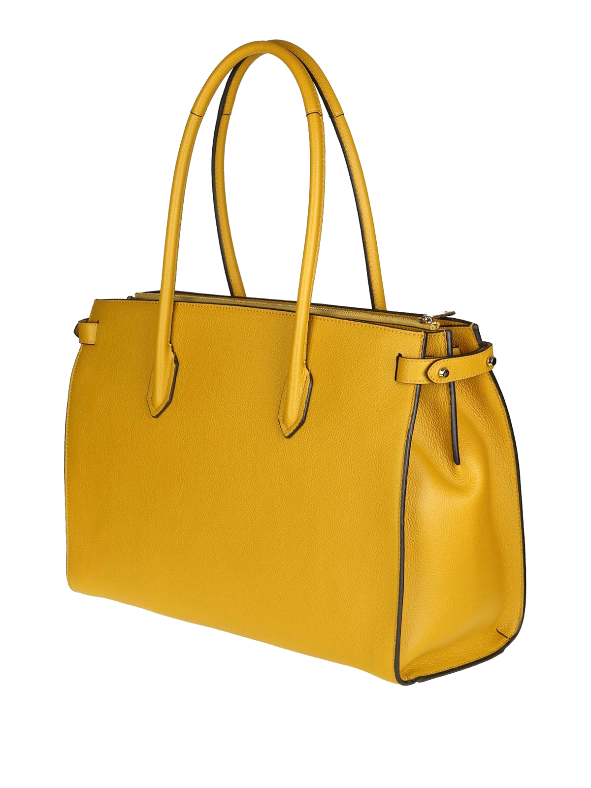 Totes bags Furla - Pin yellow leather medium handbag - 978667 | iKRIX.com