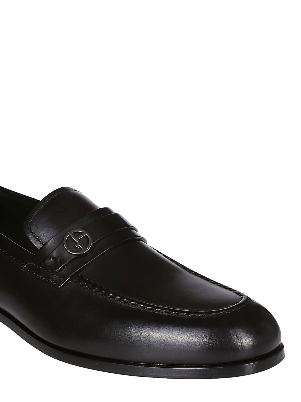 Afsnijden zonlicht Polijsten Loafers & Slippers Giorgio Armani - Smooth leather loafers -  X2A339XF31200002
