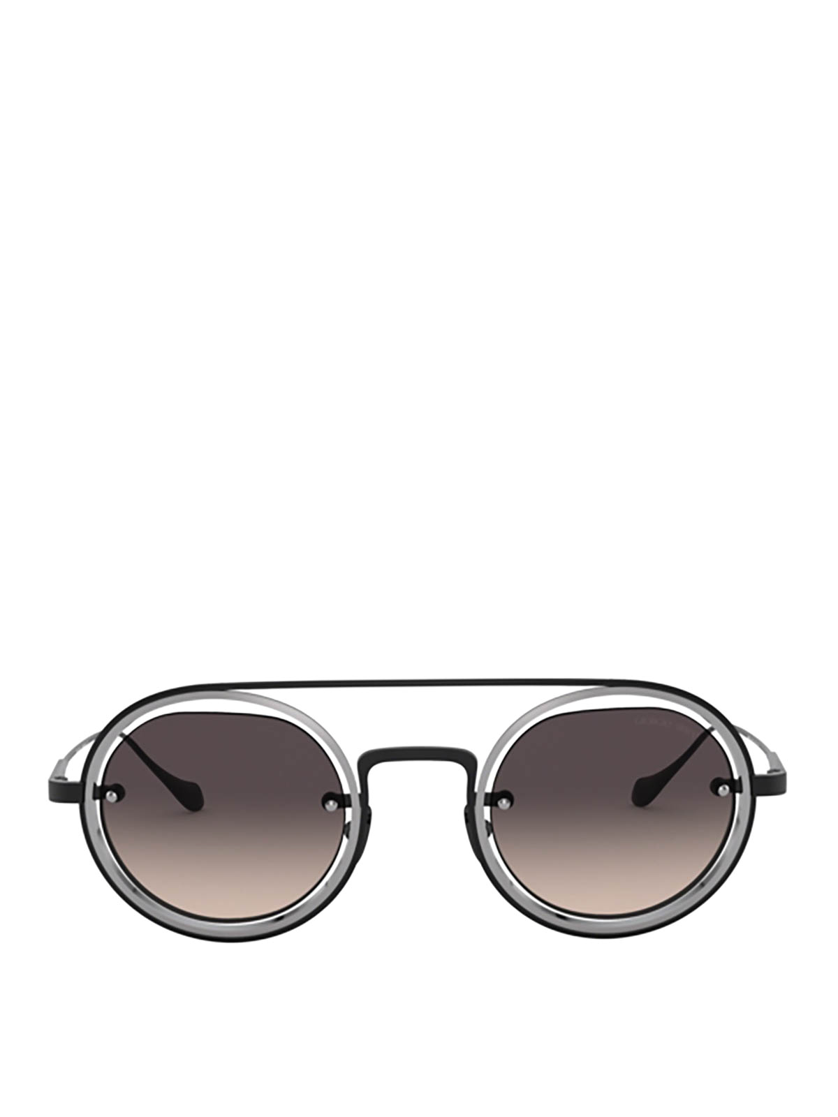 Sunglasses Giorgio Armani - Matte gunmetal sunglasses - AR6085326111