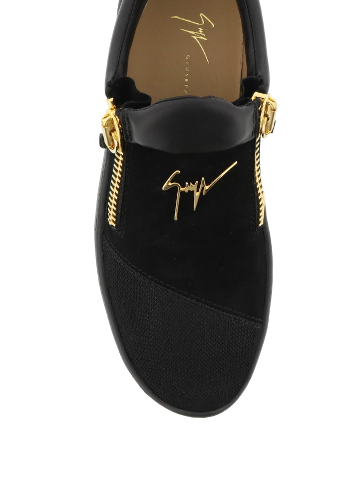 Mens Shoes Slip-on shoes Slippers Giuseppe Zanotti Suede Darrin Encrusted Slides in Black for Men 