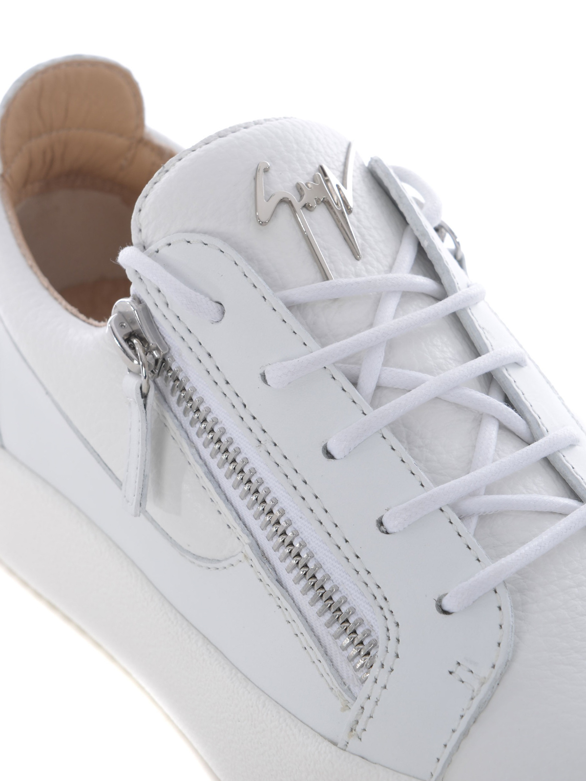 Trainers Giuseppe Zanotti - Frankie white leather sneakers 