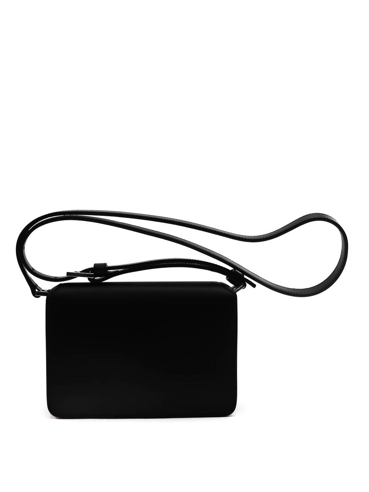 givenchy black logo embossed small leather bag